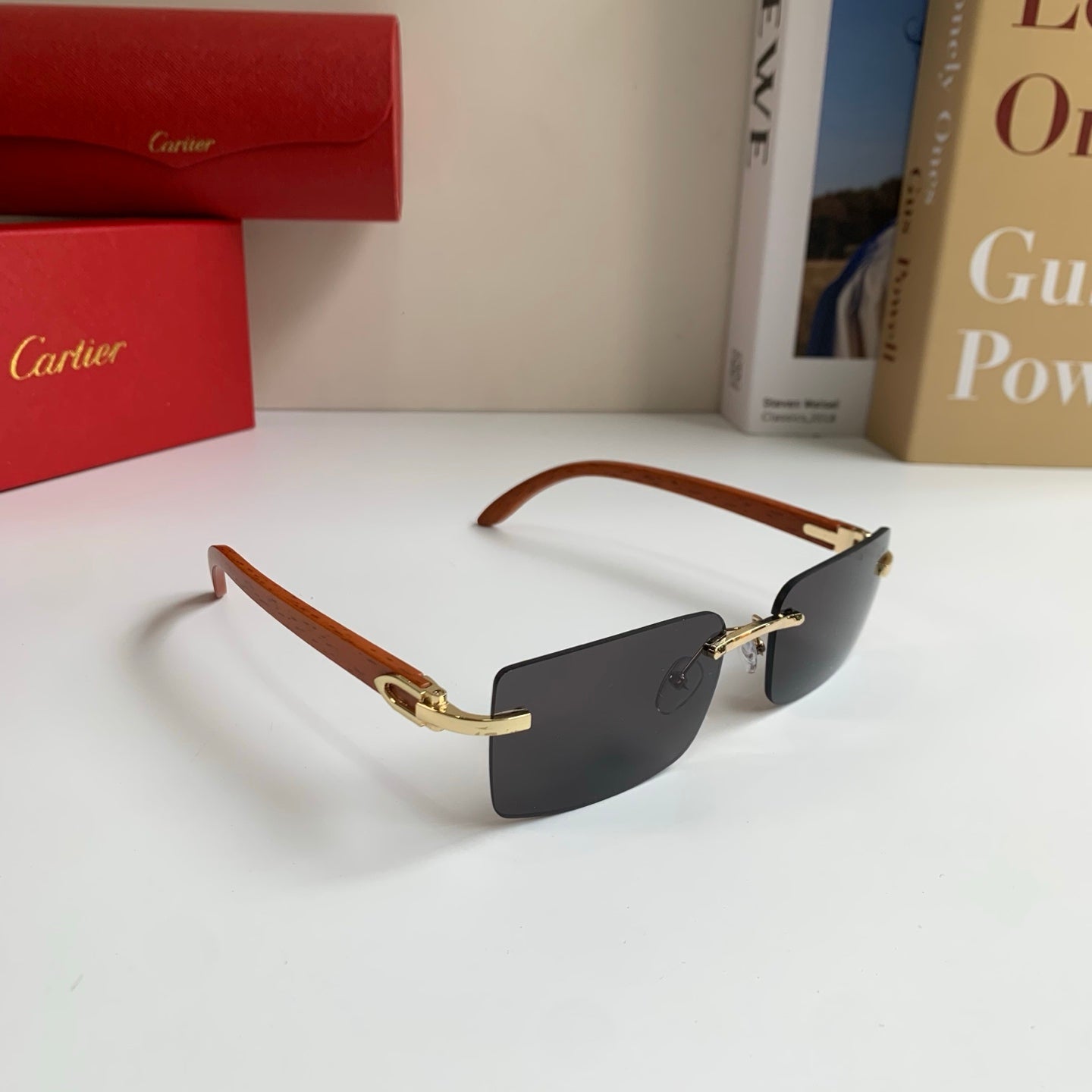 Cartier Fashion Silver Lens Sunglasses for Men & Women - 493653