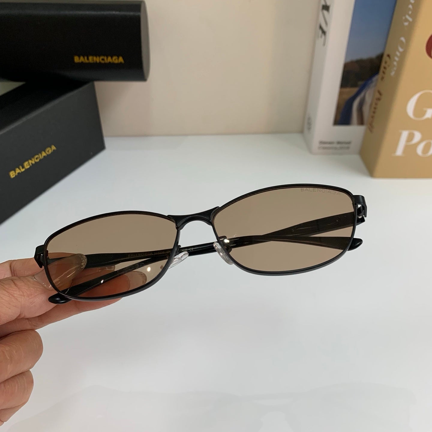Balenciaga Fashion Silver Lens Sunglasses for Men & Women - 416095 - detail image 3