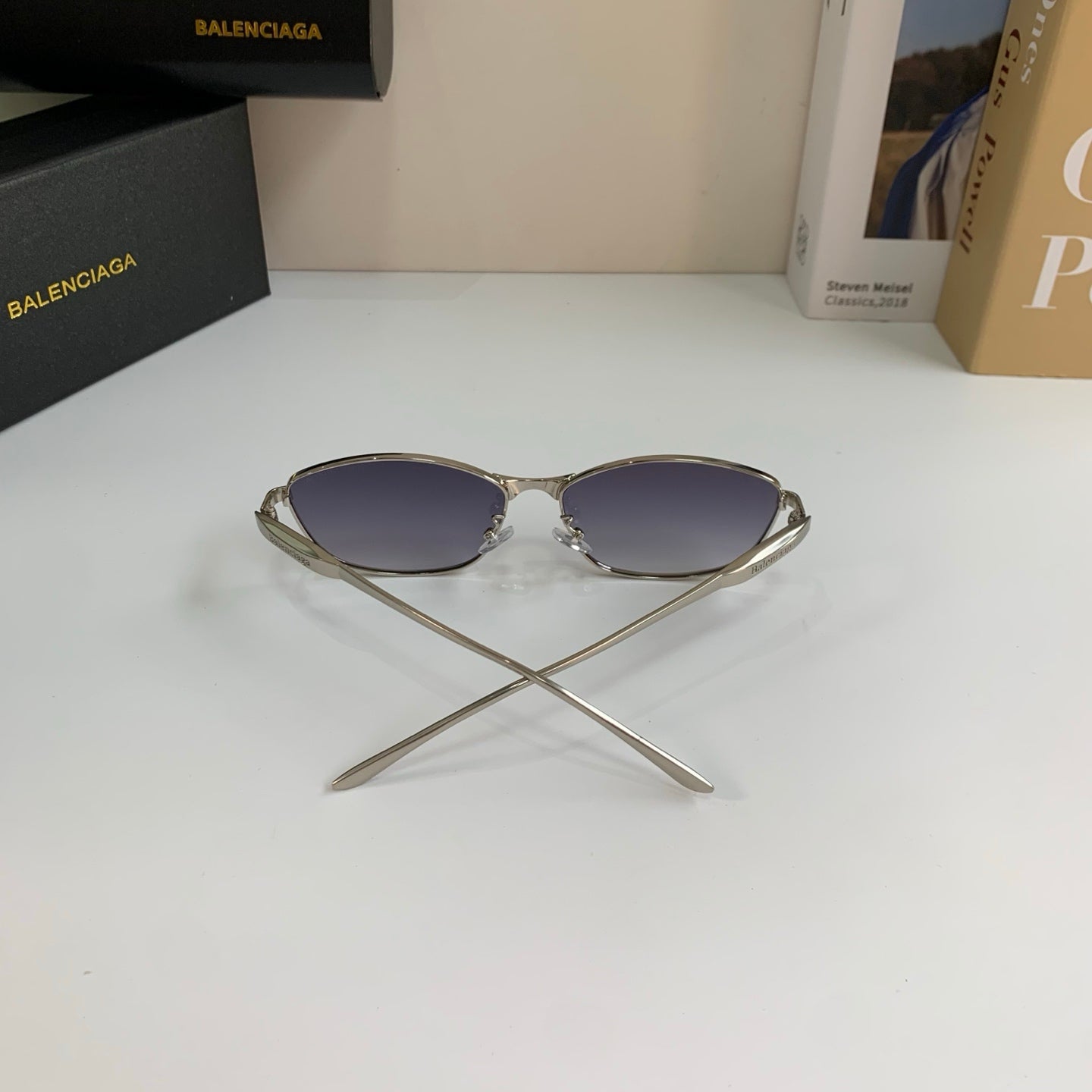 Balenciaga Fashion Silver Lens Sunglasses for Men & Women - 487533 - detail image 6