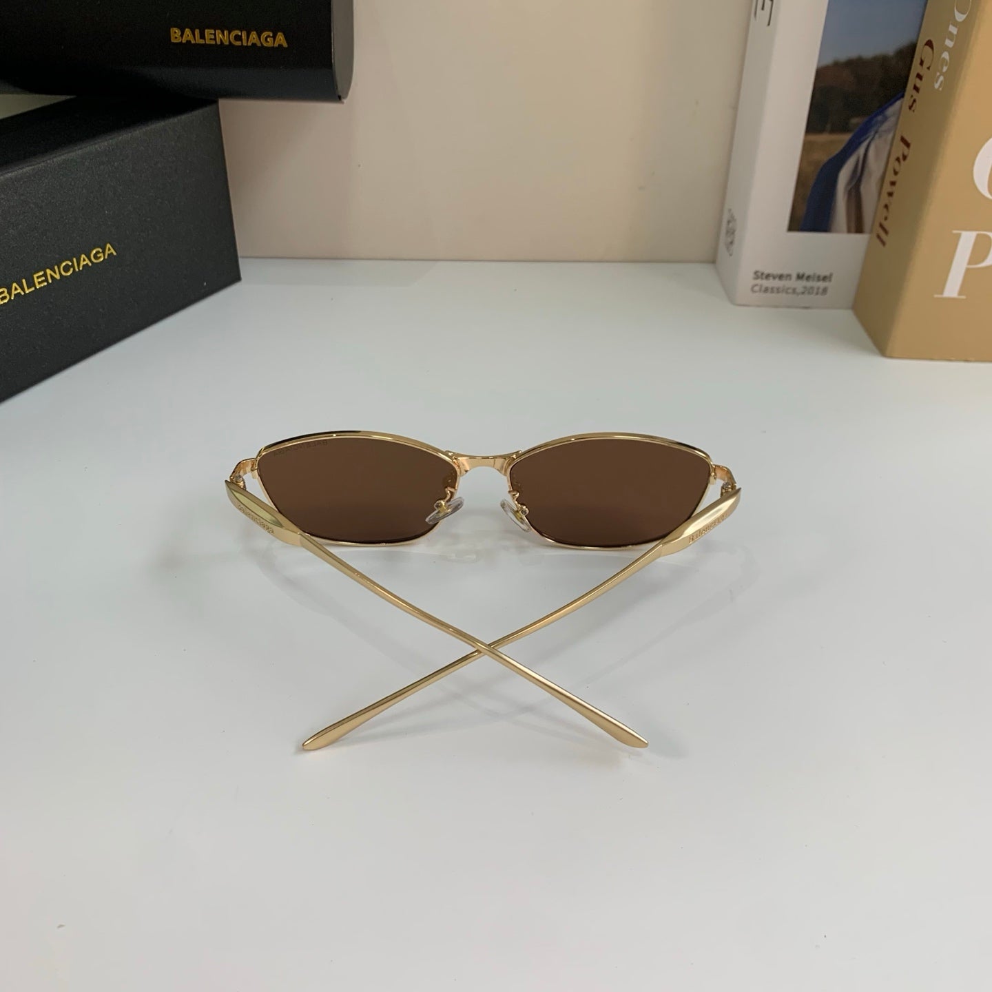 Balenciaga Fashion Brown Lens Sunglasses for Men & Women - detail image 8