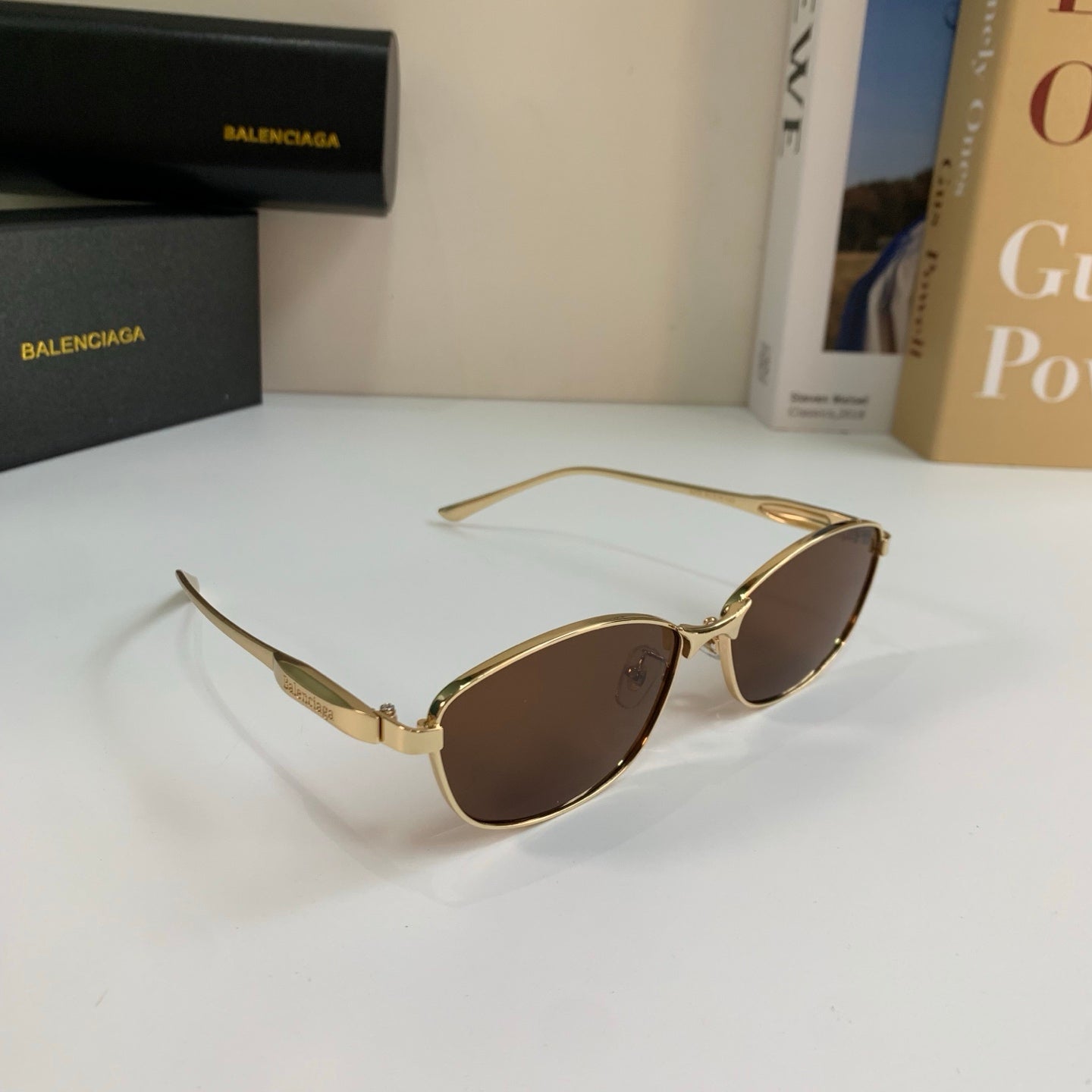 Balenciaga Fashion Brown Lens Sunglasses for Men & Women
