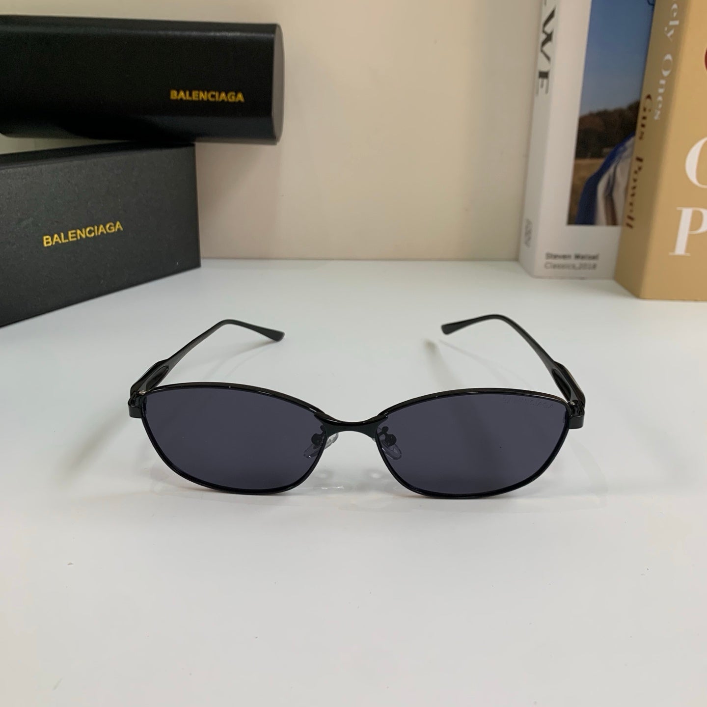 Balenciaga Fashion Silver Lens Sunglasses for Men & Women - detail image 5
