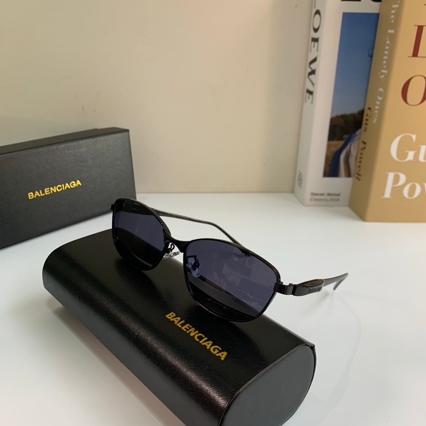 Balenciaga Fashion Silver Lens Sunglasses for Men & Women - detail image 4