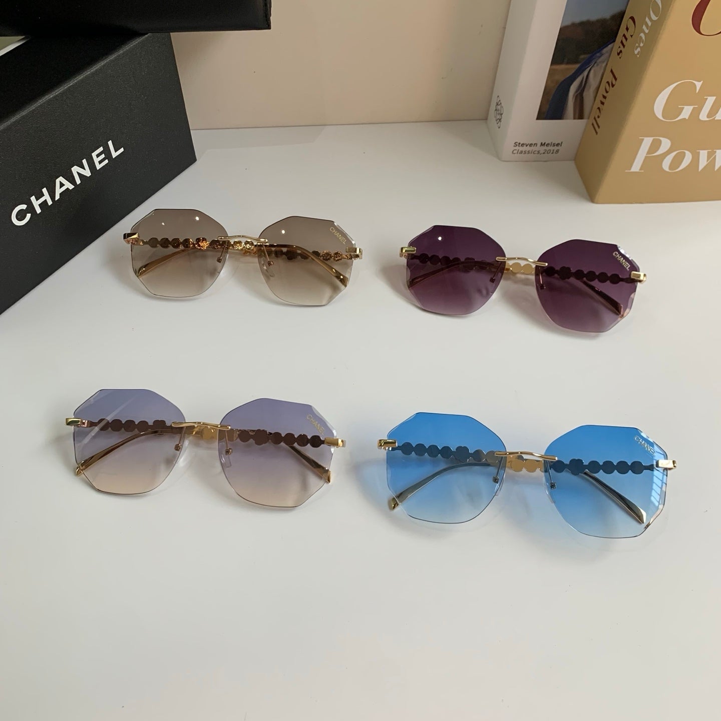 Chanel Fashion Silver Lens Sunglasses for Men & Women - 486517 - detail image 9