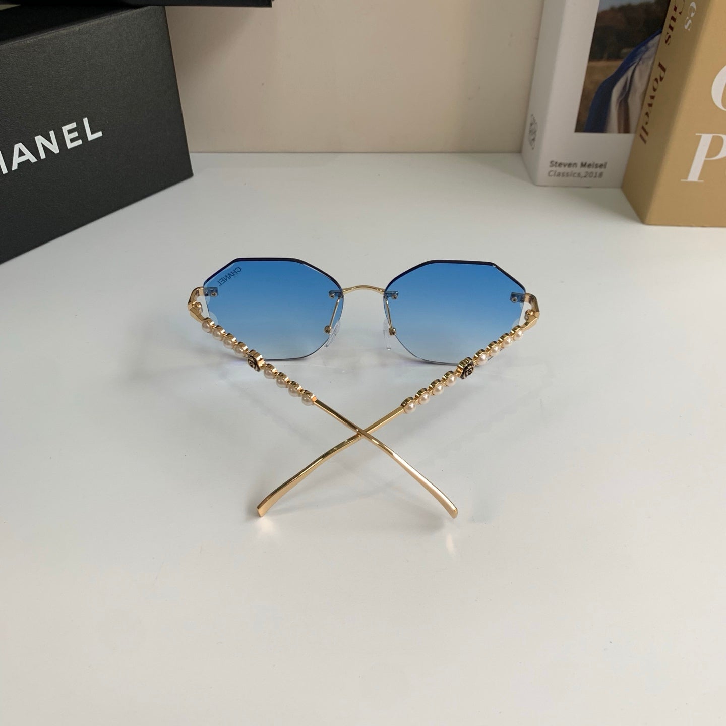 Chanel Fashion Blue Lens Sunglasses for Men & Women - 486515 - detail image 7
