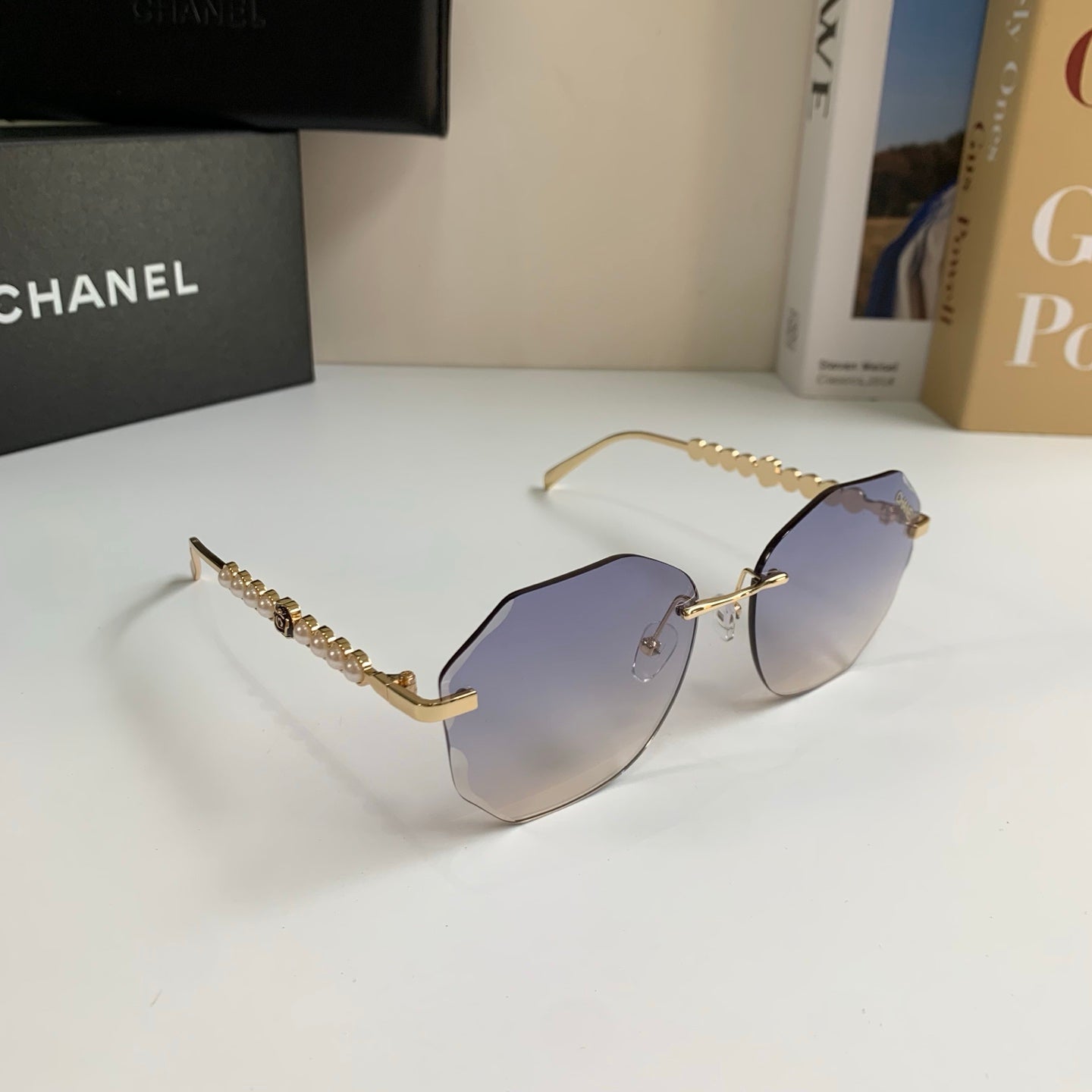 Chanel Fashion Silver Lens Sunglasses for Men & Women - 486517