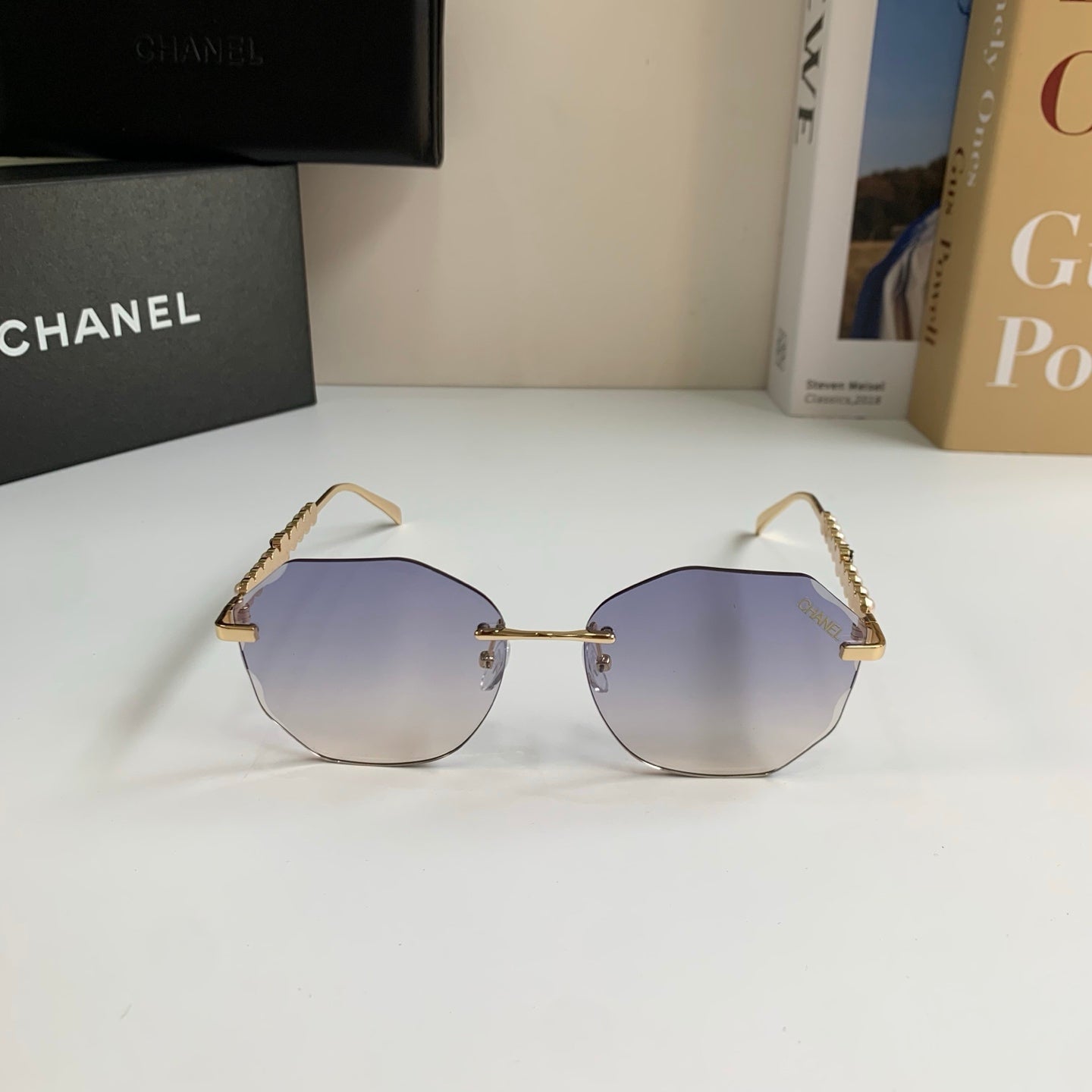 Chanel Fashion Silver Lens Sunglasses for Men & Women - 486517 - detail image 5
