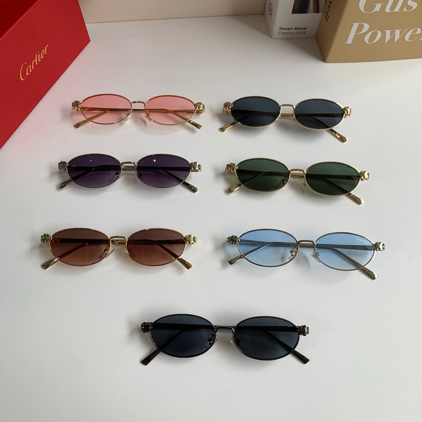 Cartier Cat-Eye Silver Lens Sunglasses for Men & Women - detail image 9