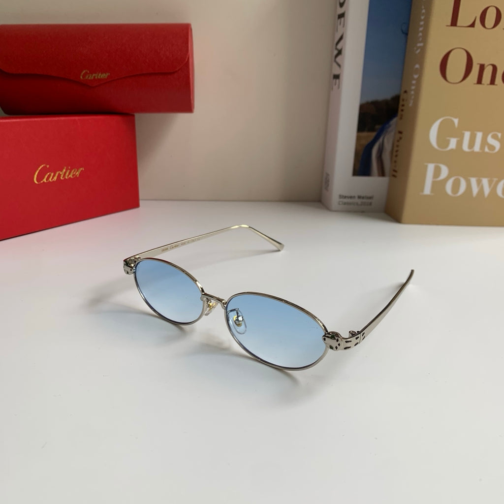 Cartier Cat-Eye Silver Lens Sunglasses for Men & Women - 416013 - detail image 2