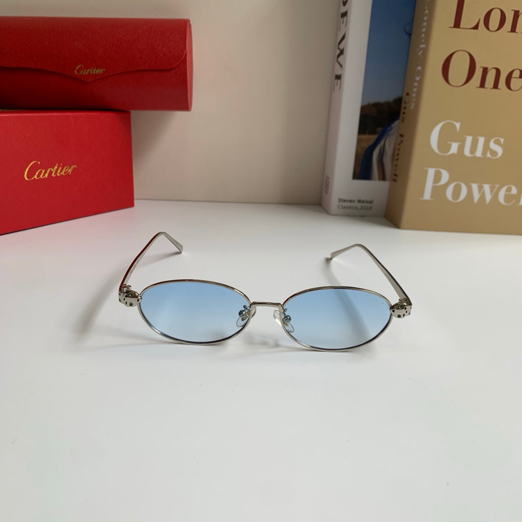 Cartier Cat-Eye Silver Lens Sunglasses for Men & Women - 416013 - detail image 3