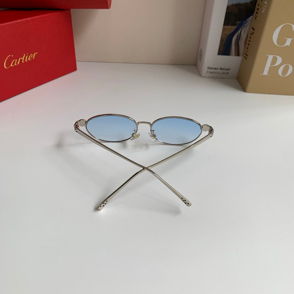 Cartier Cat-Eye Silver Lens Sunglasses for Men & Women - 416013 - detail image 9