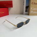 Cartier Cat-Eye Silver Lens Sunglasses for Men & Women