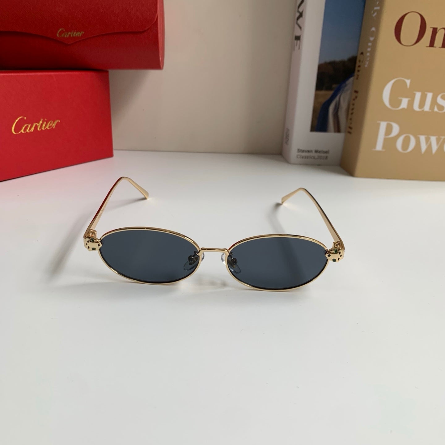 Cartier Cat-Eye Silver Lens Sunglasses for Men & Women - detail image 5