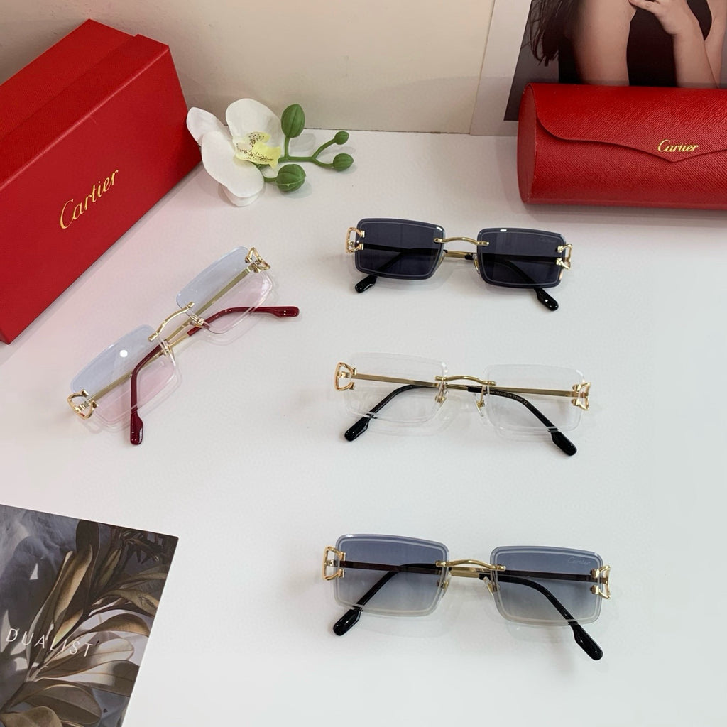Cartier Fashion Silver Lens Sunglasses for Men & Women - 432328 - detail image 2