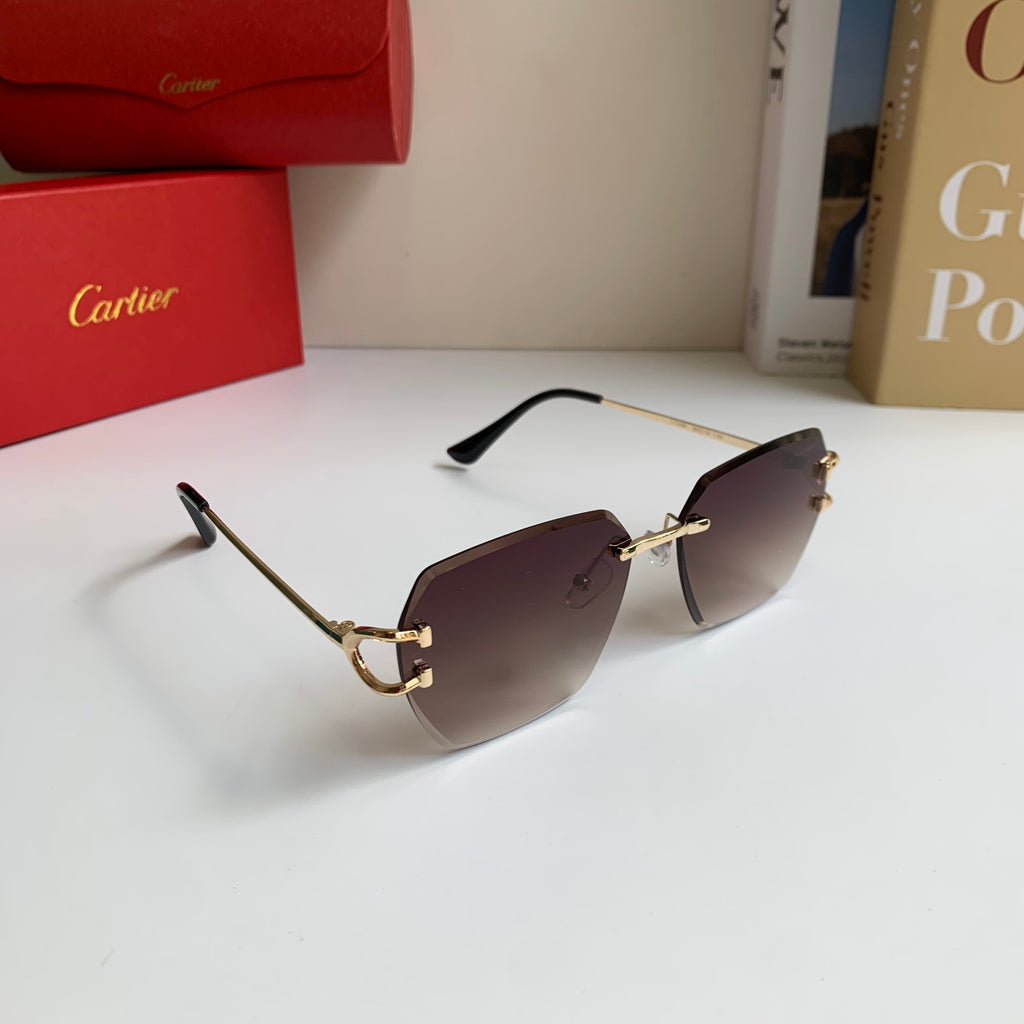 Cartier Fashion Red Lens Sunglasses for Men & Women - 432220