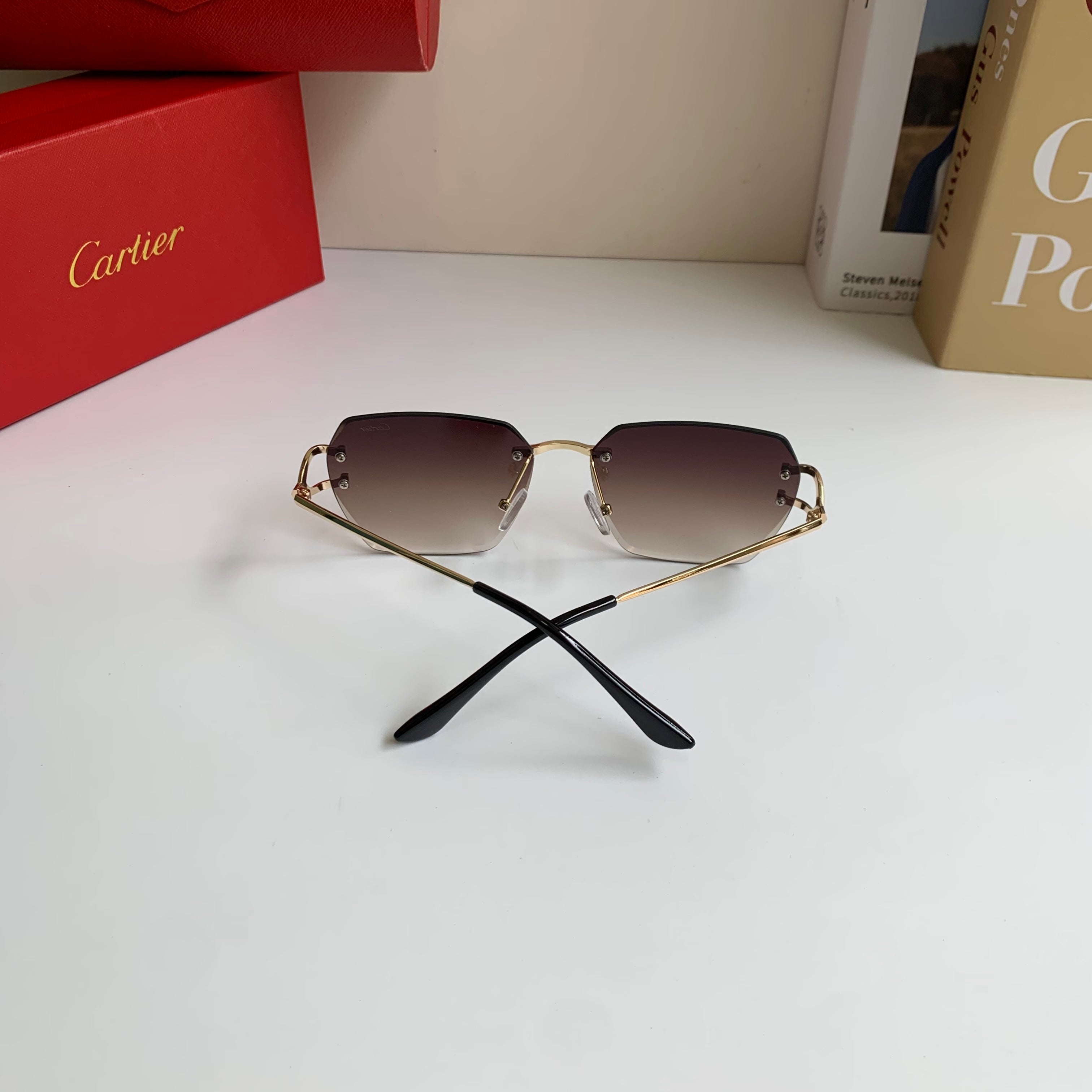 Cartier Fashion Red Lens Sunglasses for Men & Women - 432220 - detail image 8