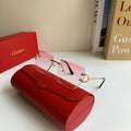 Cartier Fashion Silver Lens Sunglasses for Men & Women - 432221