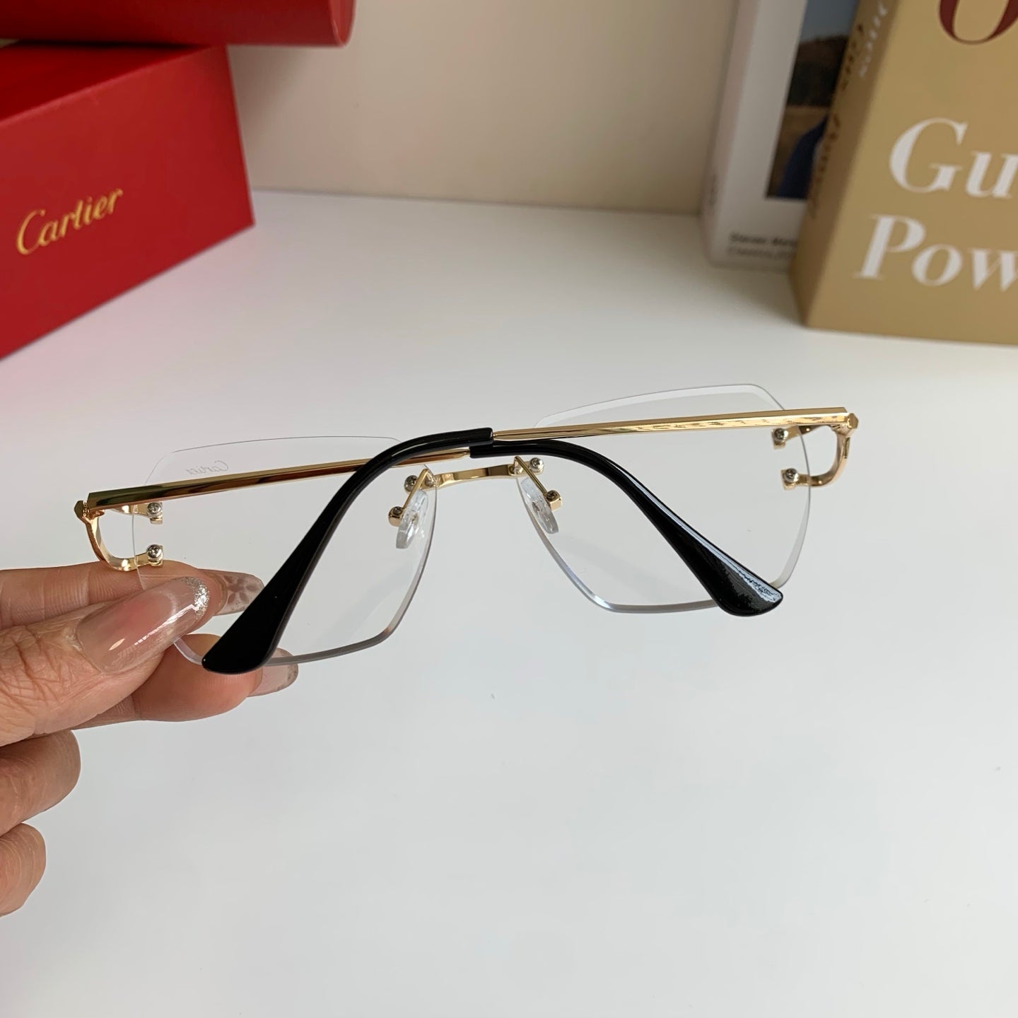 Cartier Fashion Silver Lens Sunglasses for Men & Women - 432222 - detail image 6