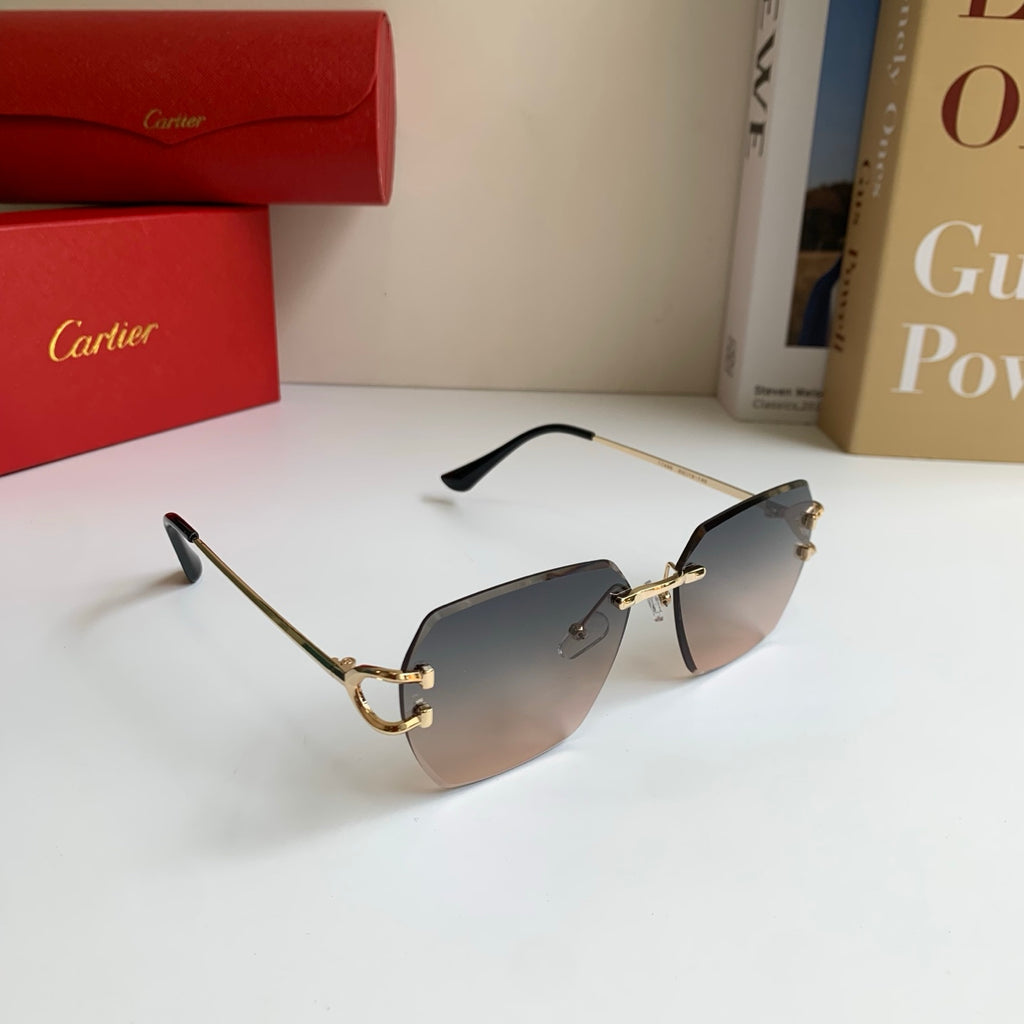 Cartier Fashion Silver Lens Sunglasses for Men & Women - 432223