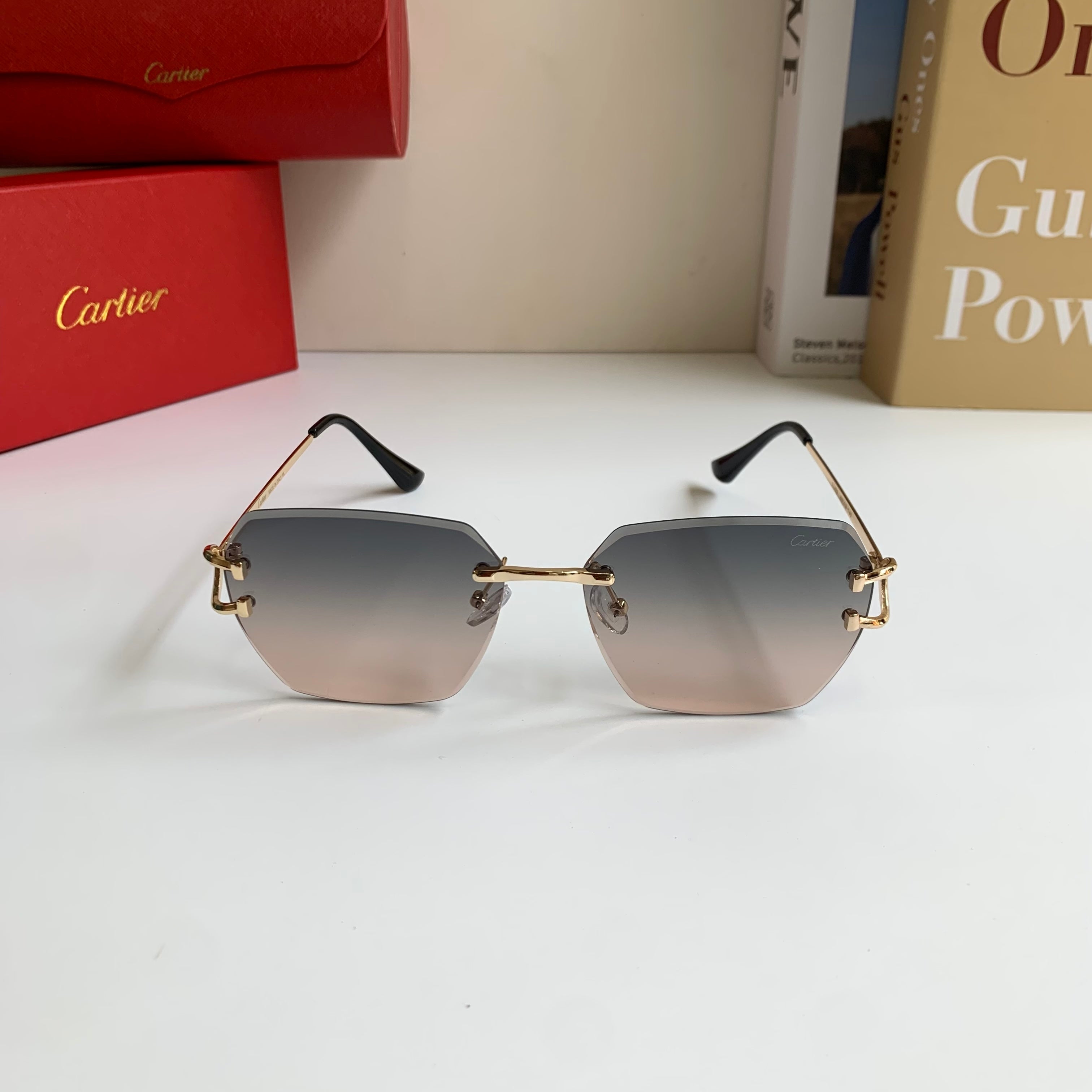 Cartier Fashion Silver Lens Sunglasses for Men & Women - 432223 - detail image 5