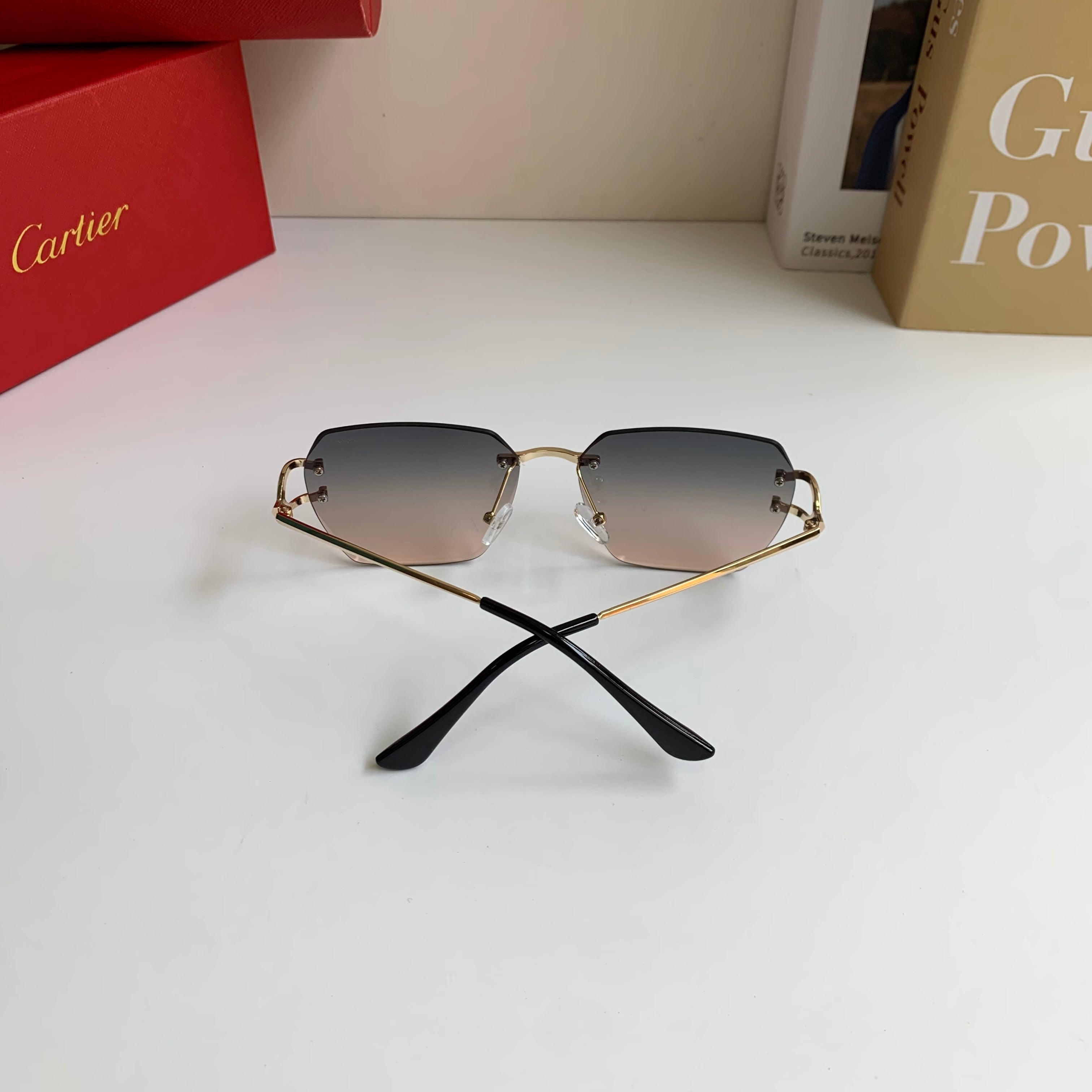 Cartier Fashion Silver Lens Sunglasses for Men & Women - 432223 - detail image 8