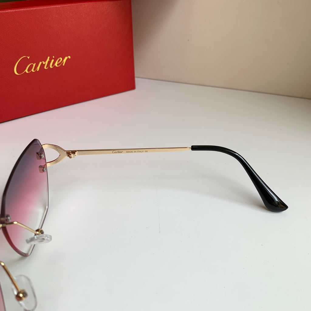 Cartier Fashion Purple Lens Sunglasses for Men & Women - 432224 - detail image 3
