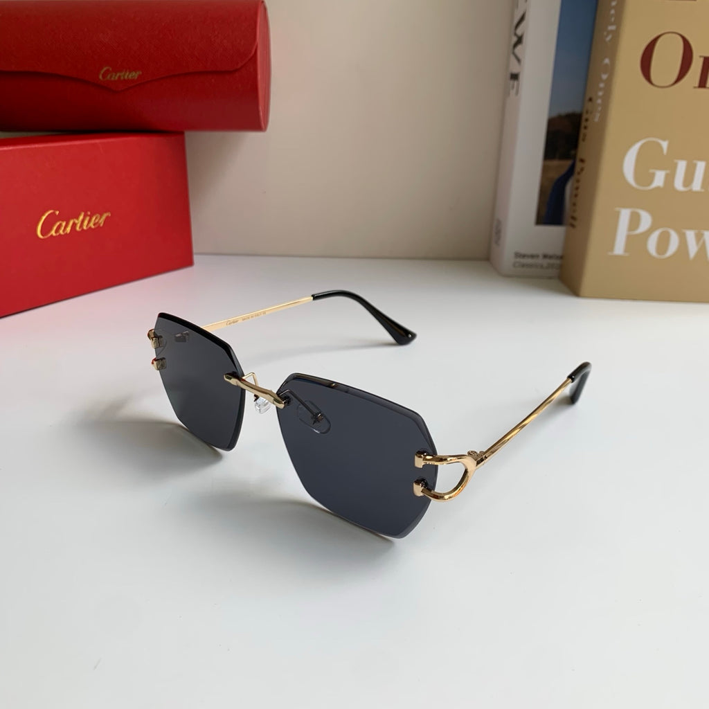 Cartier Fashion Black Lens Sunglasses for Men & Women - 432225 - detail image 2