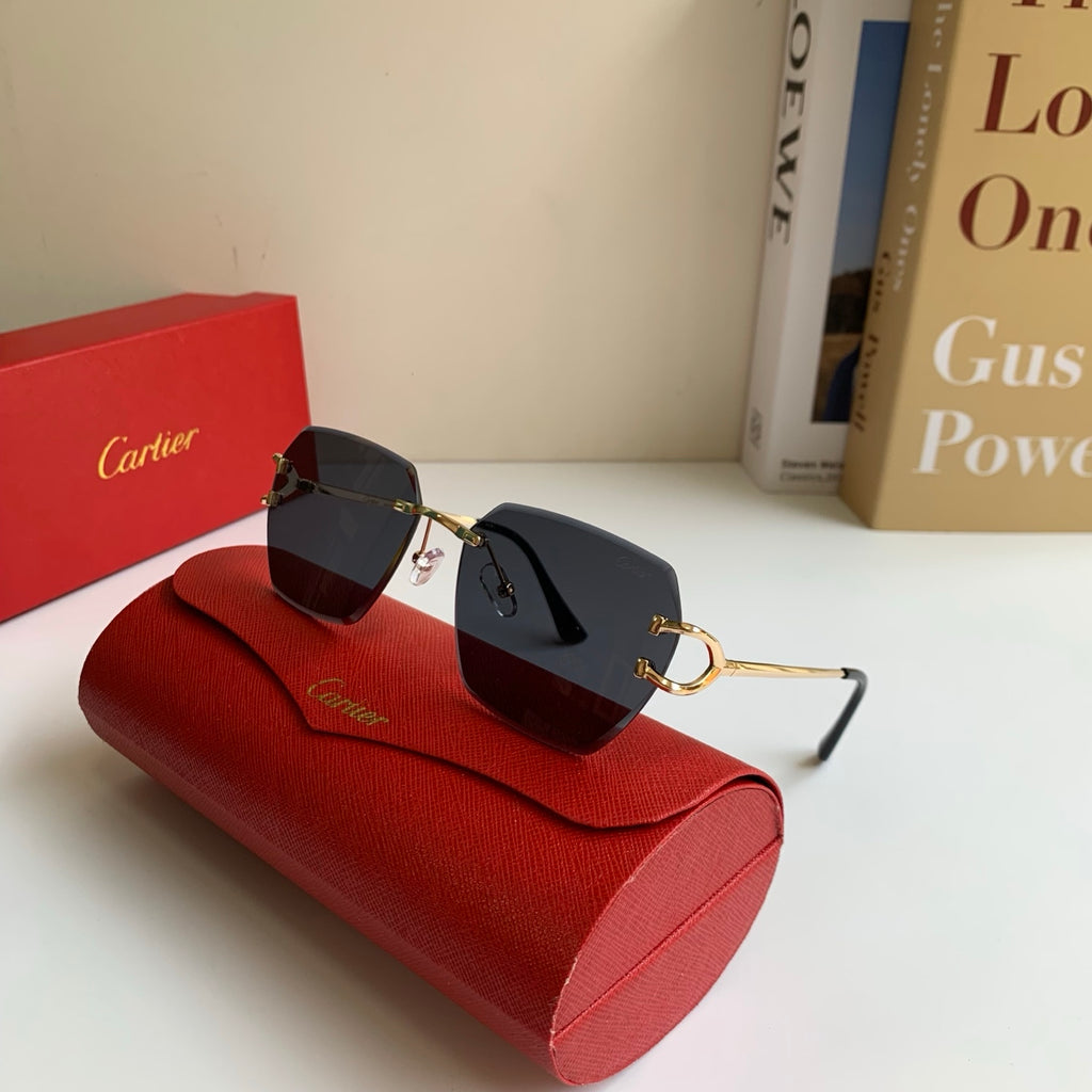 Cartier Fashion Black Lens Sunglasses for Men & Women - 432225 - detail image 4