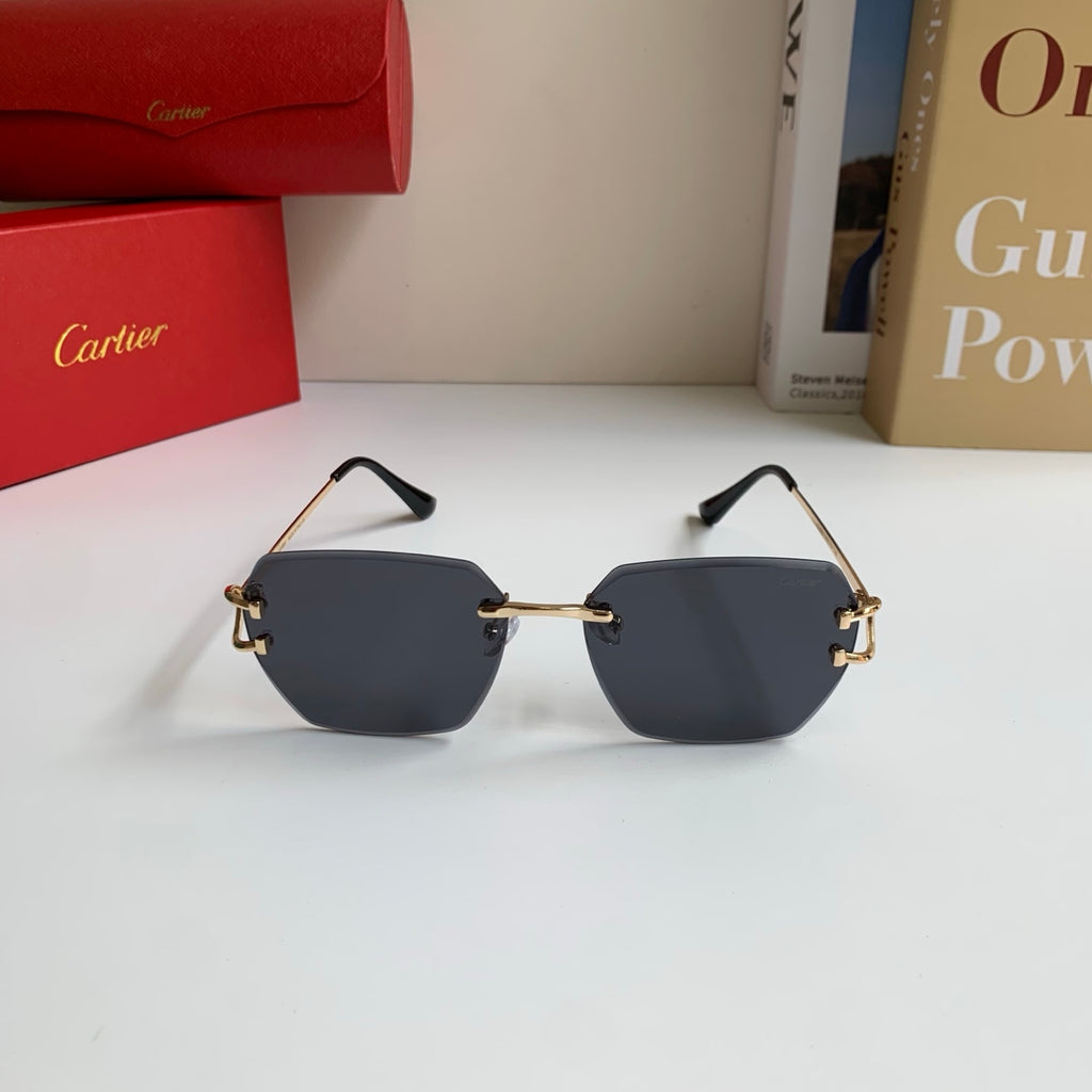 Cartier Fashion Black Lens Sunglasses for Men & Women - 432225 - detail image 5
