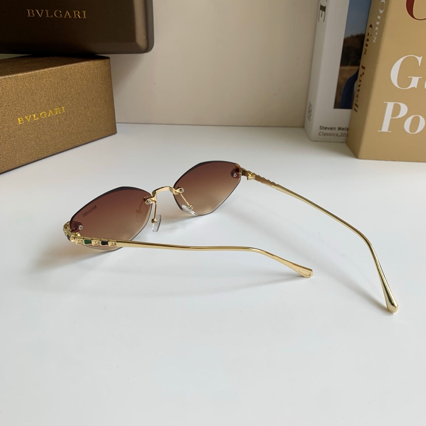 Bottega Veneta Cat-Eye Brown Lens Sunglasses for Men & Women - 432913 - detail image 8