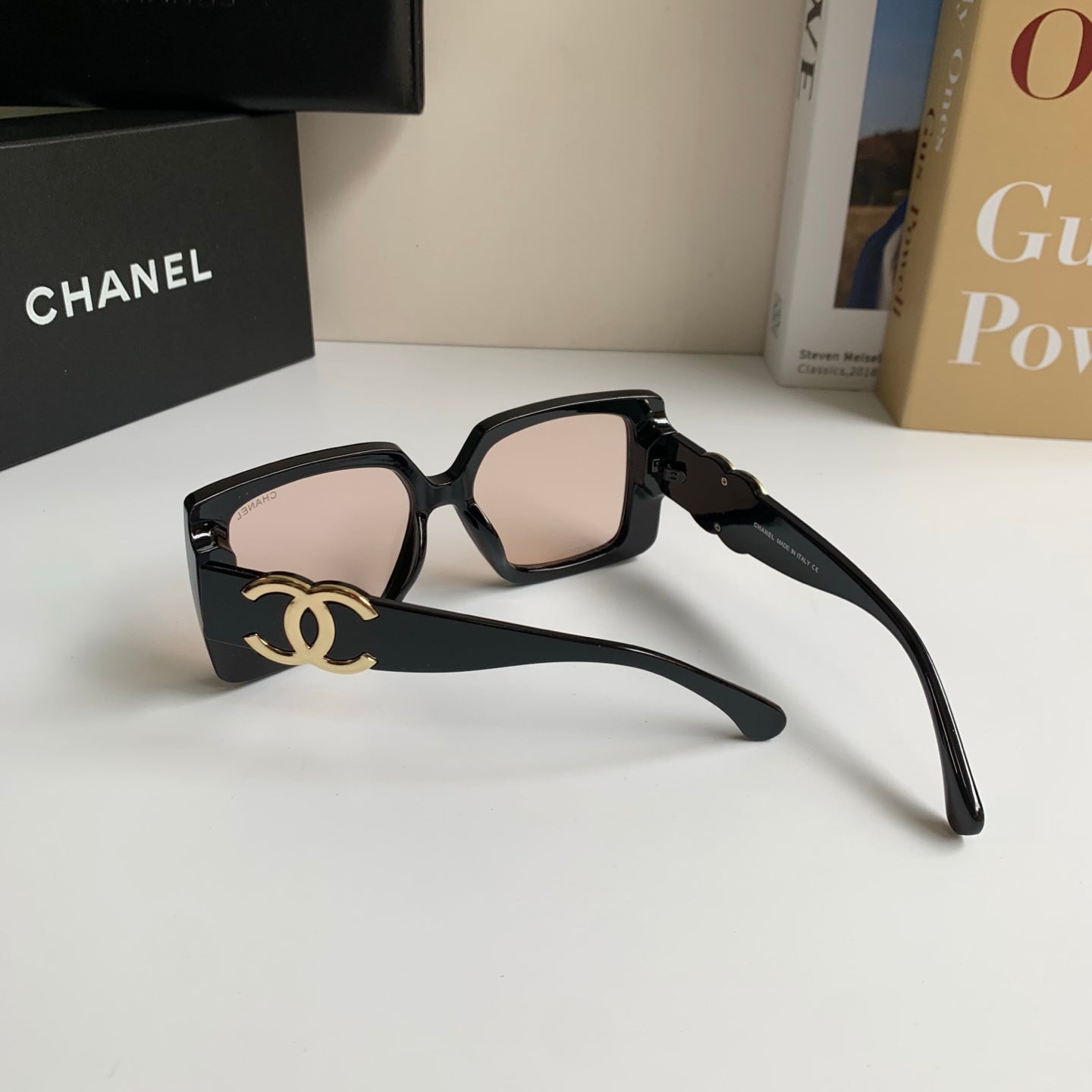 Chanel Metal Square Silver Lens Sunglasses for Men & Women - 431626 - detail image 9