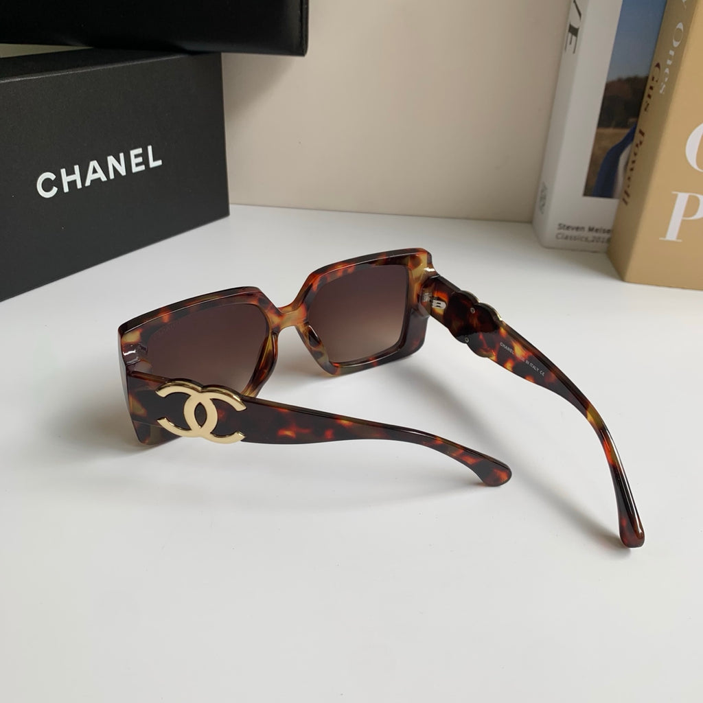 Chanel Metal Square Black Lens Sunglasses for Men & Women - 431627 - detail image 7