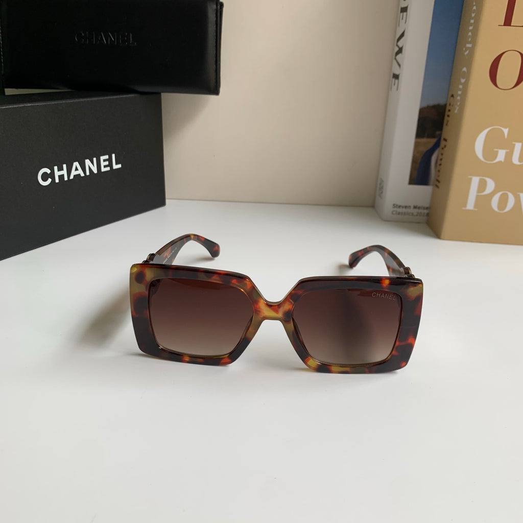 Chanel Metal Square Black Lens Sunglasses for Men & Women - 431627 - detail image 3