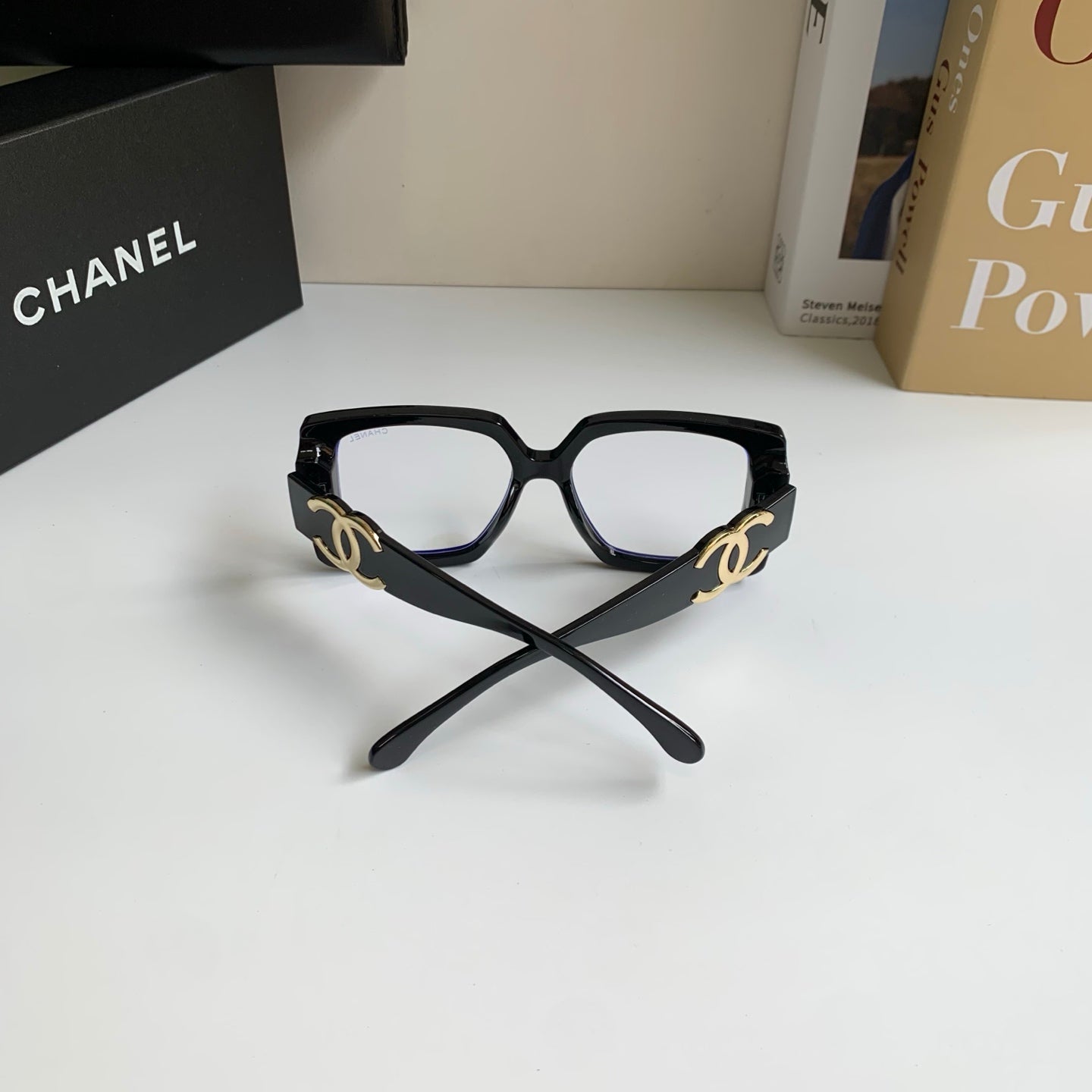 Chanel Metal Square Silver Lens Sunglasses for Men & Women - 431629 - detail image 8