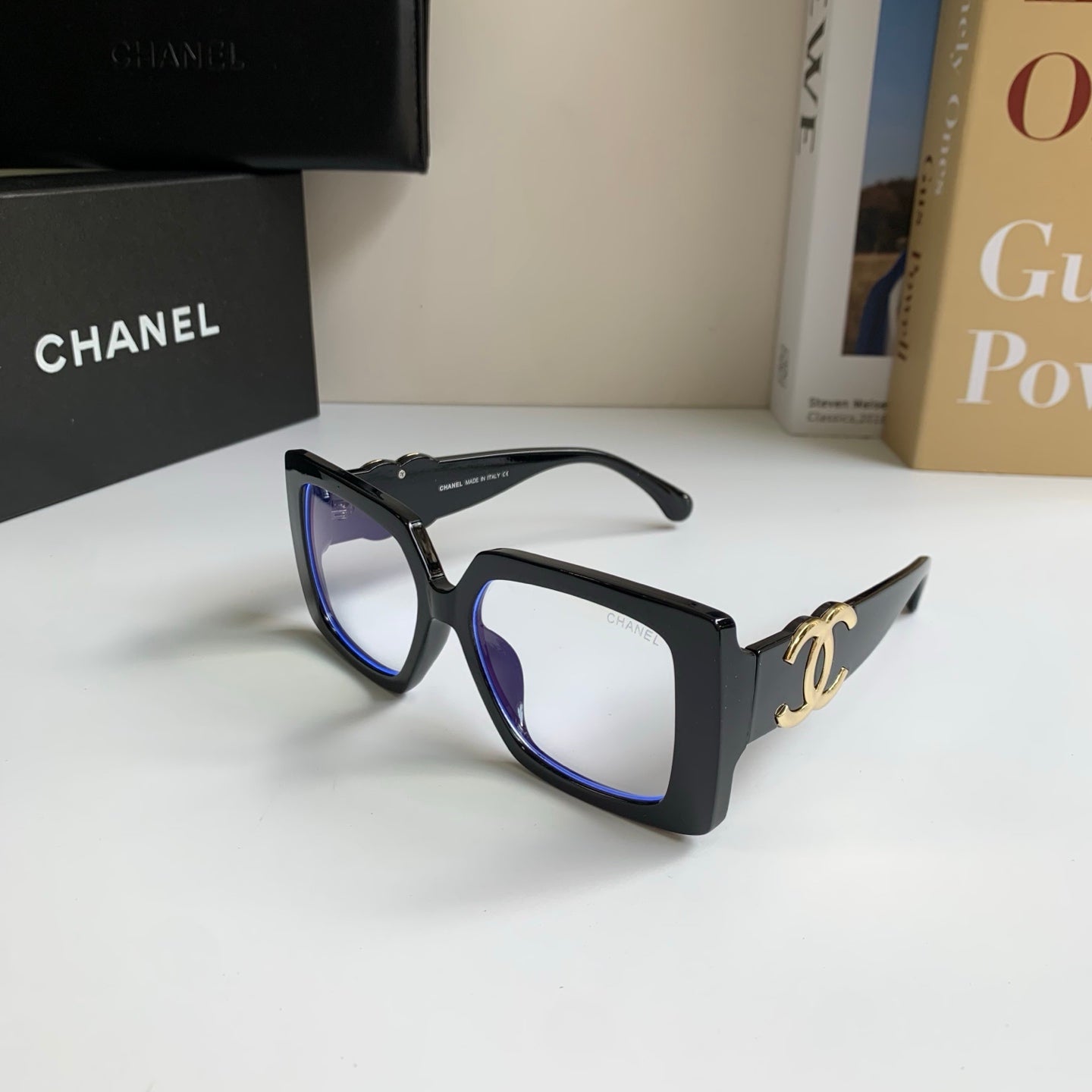 Chanel Metal Square Silver Lens Sunglasses for Men & Women - 431629 - detail image 2