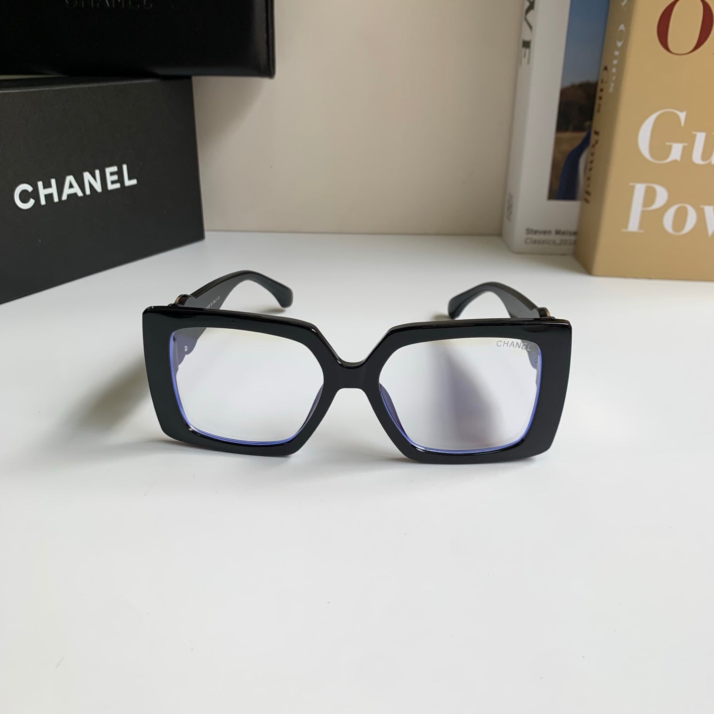 Chanel Metal Square Silver Lens Sunglasses for Men & Women - 431629 - detail image 3