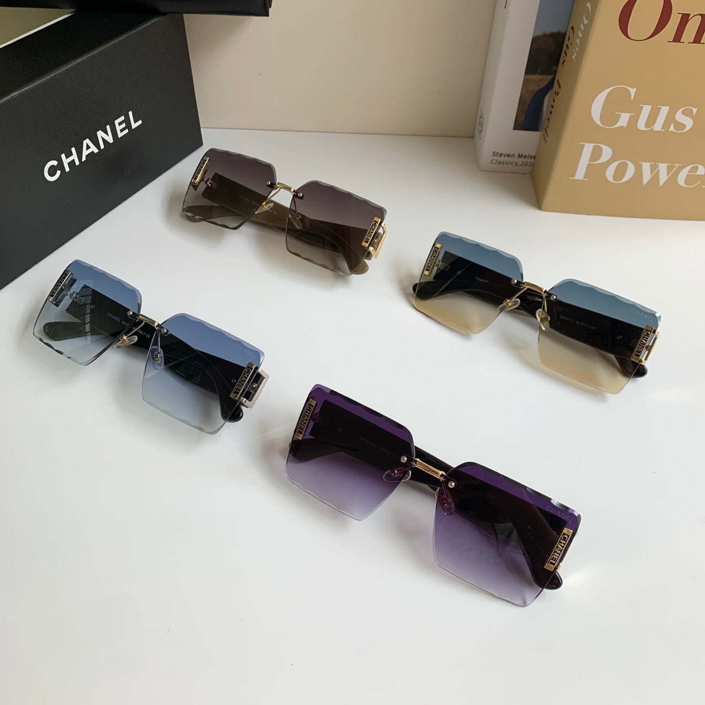 Chanel Square Silver Lens Sunglasses for Men & Women - 431632 - detail image 9