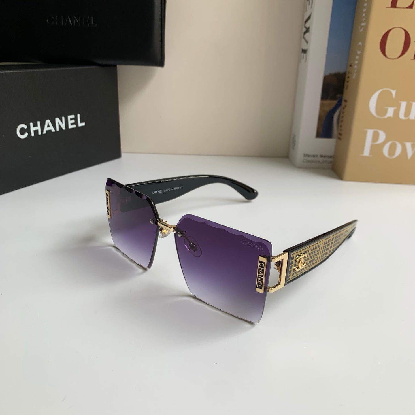 Chanel Square Silver Lens Sunglasses for Men & Women - 431633 - detail image 2