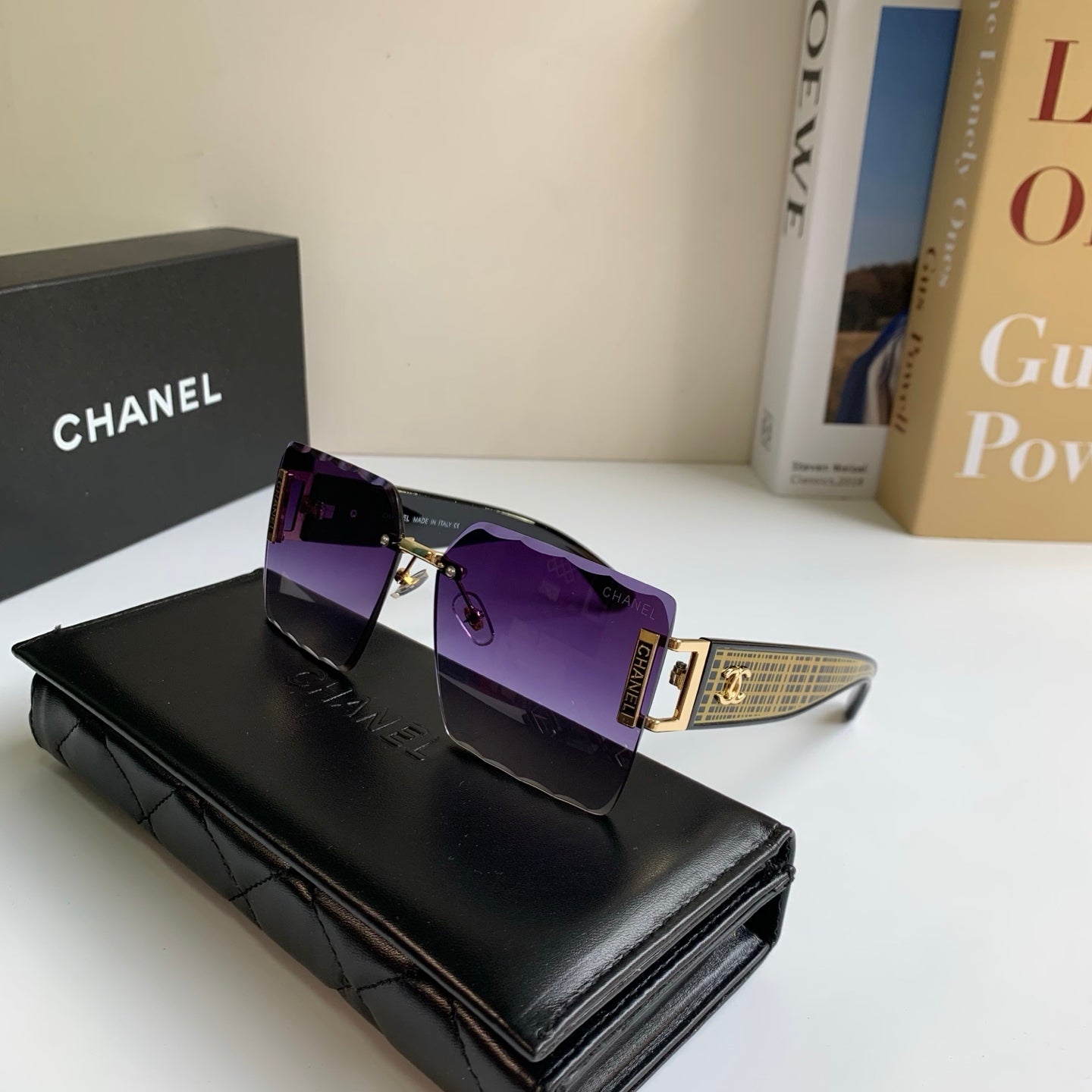 Chanel Square Silver Lens Sunglasses for Men & Women - 431633 - detail image 5