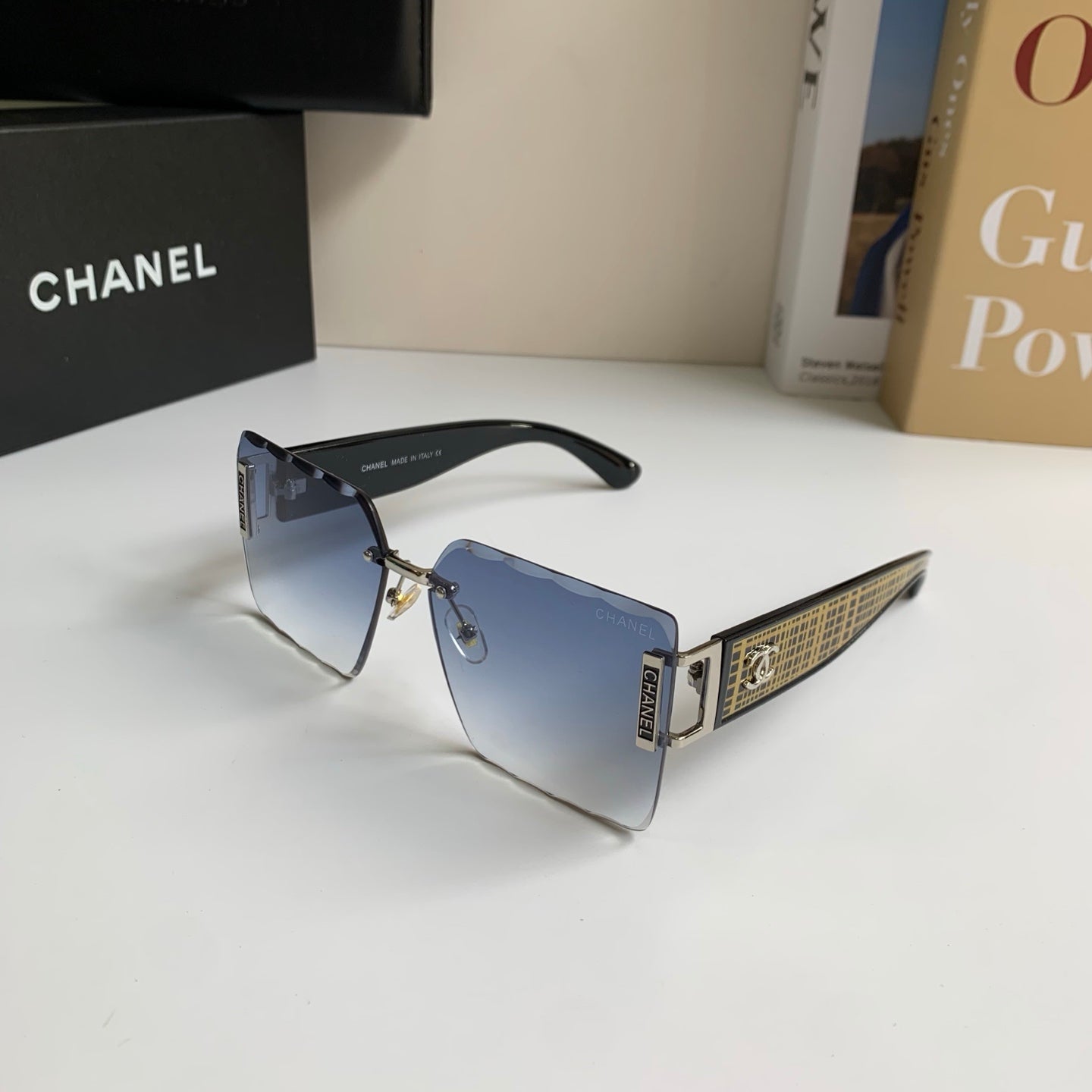 Chanel Square Silver Lens Sunglasses for Men & Women - 431632 - detail image 2