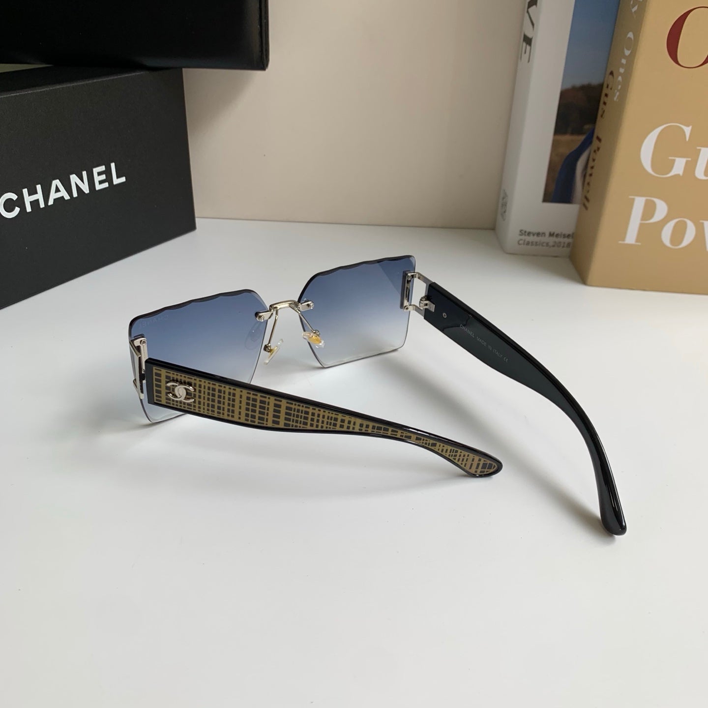 Chanel Square Silver Lens Sunglasses for Men & Women - 431632 - detail image 7
