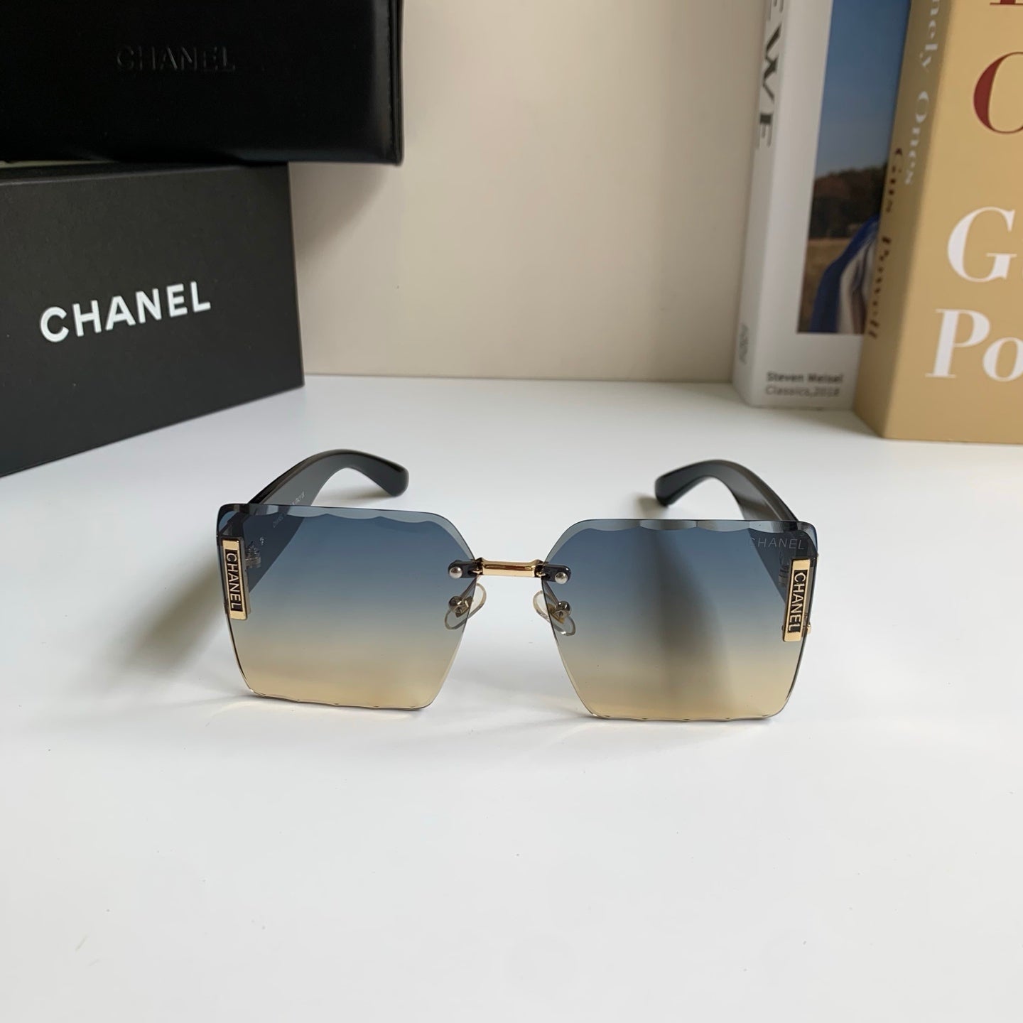 Chanel Square Silver Lens Sunglasses for Men & Women - 431634 - detail image 5
