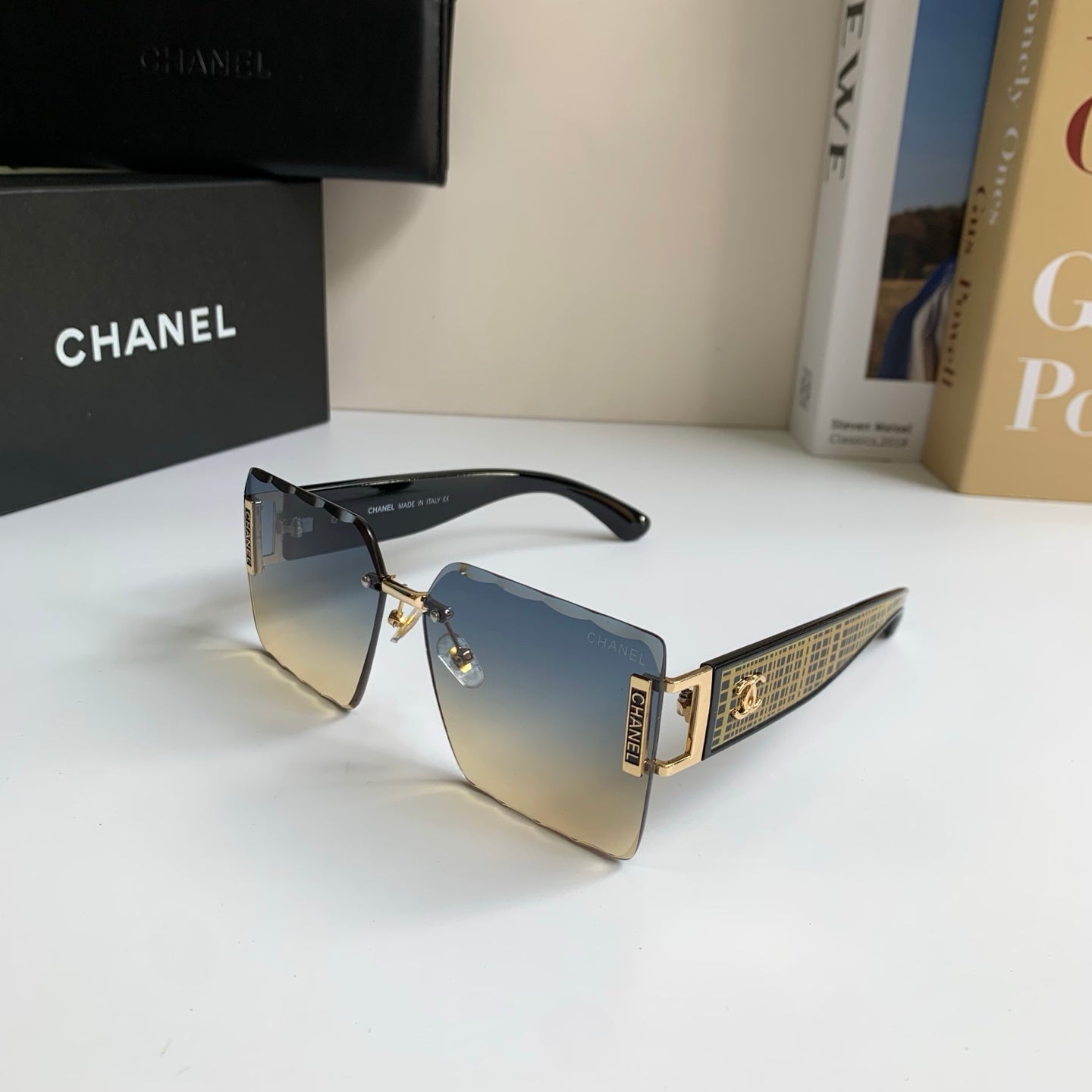 Chanel Square Silver Lens Sunglasses for Men & Women - 431634 - detail image 2