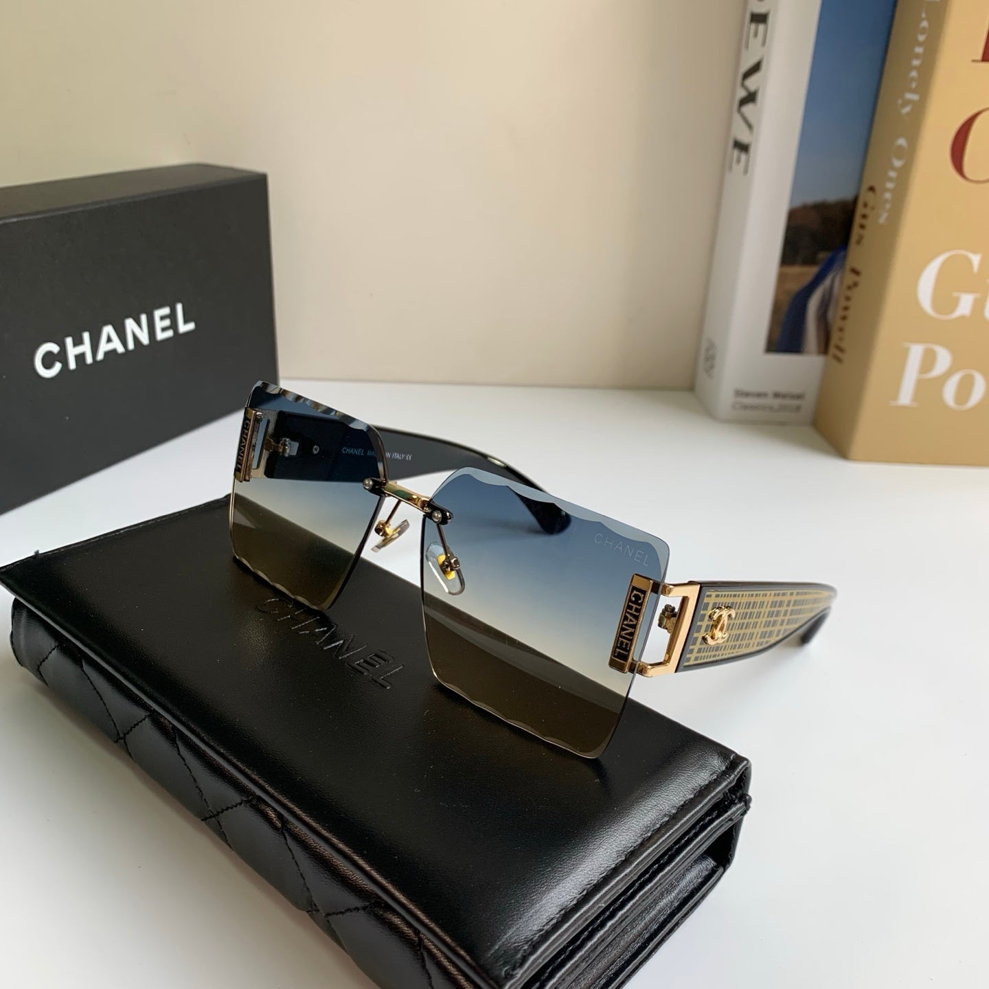 Chanel Square Silver Lens Sunglasses for Men & Women - 431634 - detail image 4