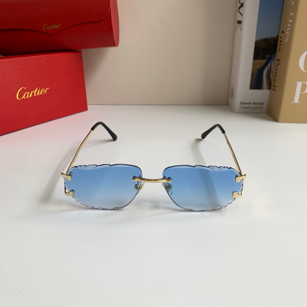 Cartier Fashion Blue Lens Sunglasses for Men & Women - 449530 - detail image 5