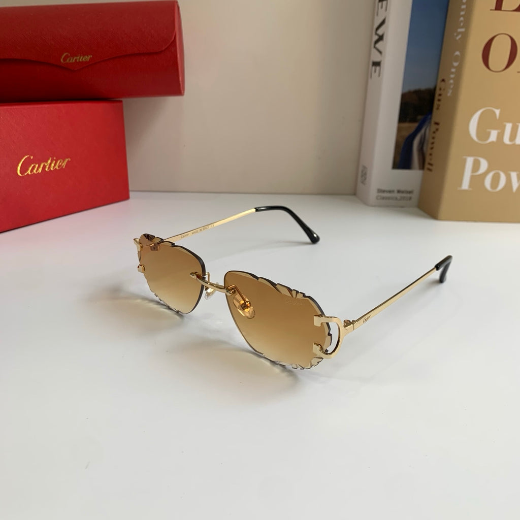 Cartier Fashion Brown Lens Sunglasses for Men & Women - 449531 - detail image 2
