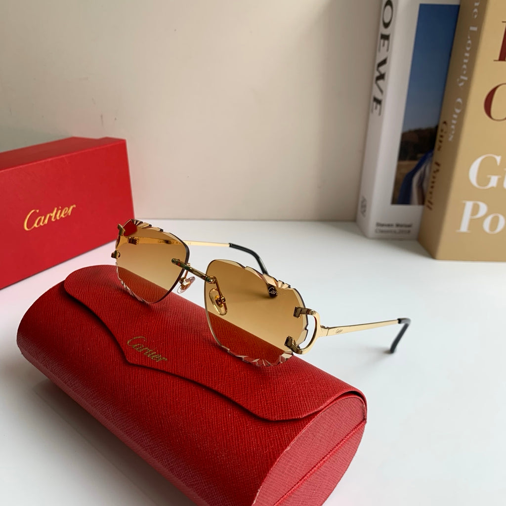 Cartier Fashion Brown Lens Sunglasses for Men & Women - 449531 - detail image 5