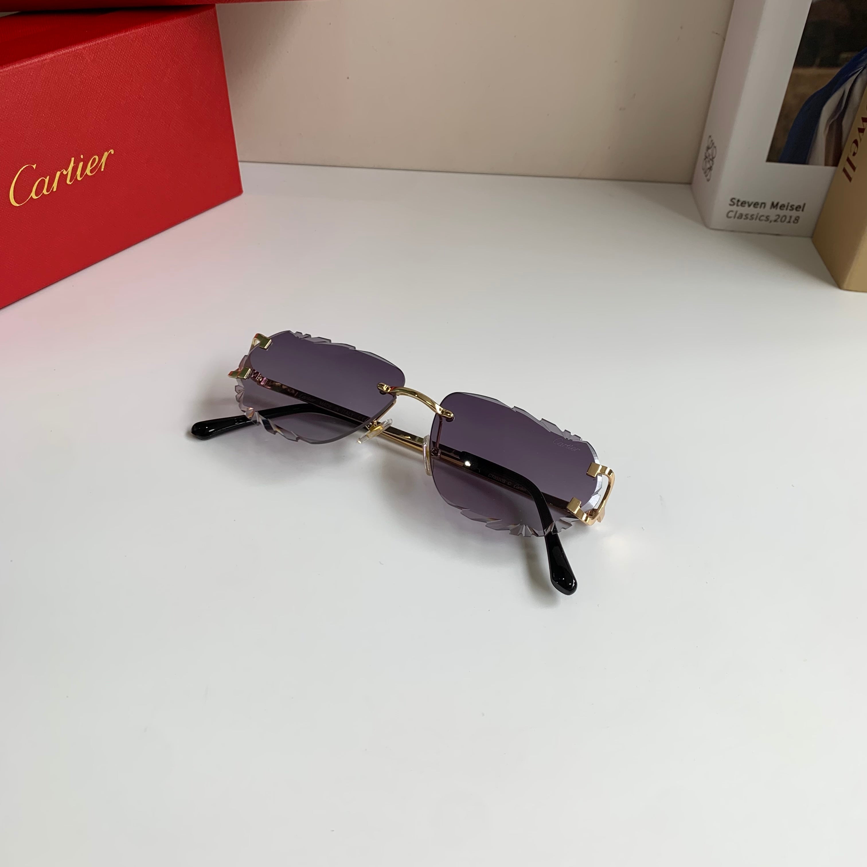 Cartier Fashion Silver Lens Sunglasses for Men & Women - 449532 - detail image 4