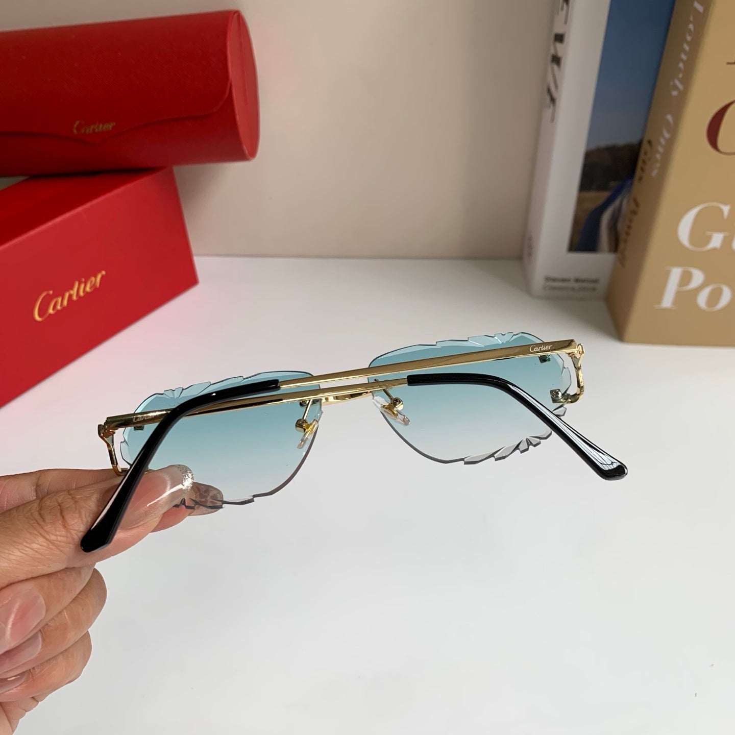 Cartier Fashion Silver Lens Sunglasses for Men & Women - 449533 - detail image 8