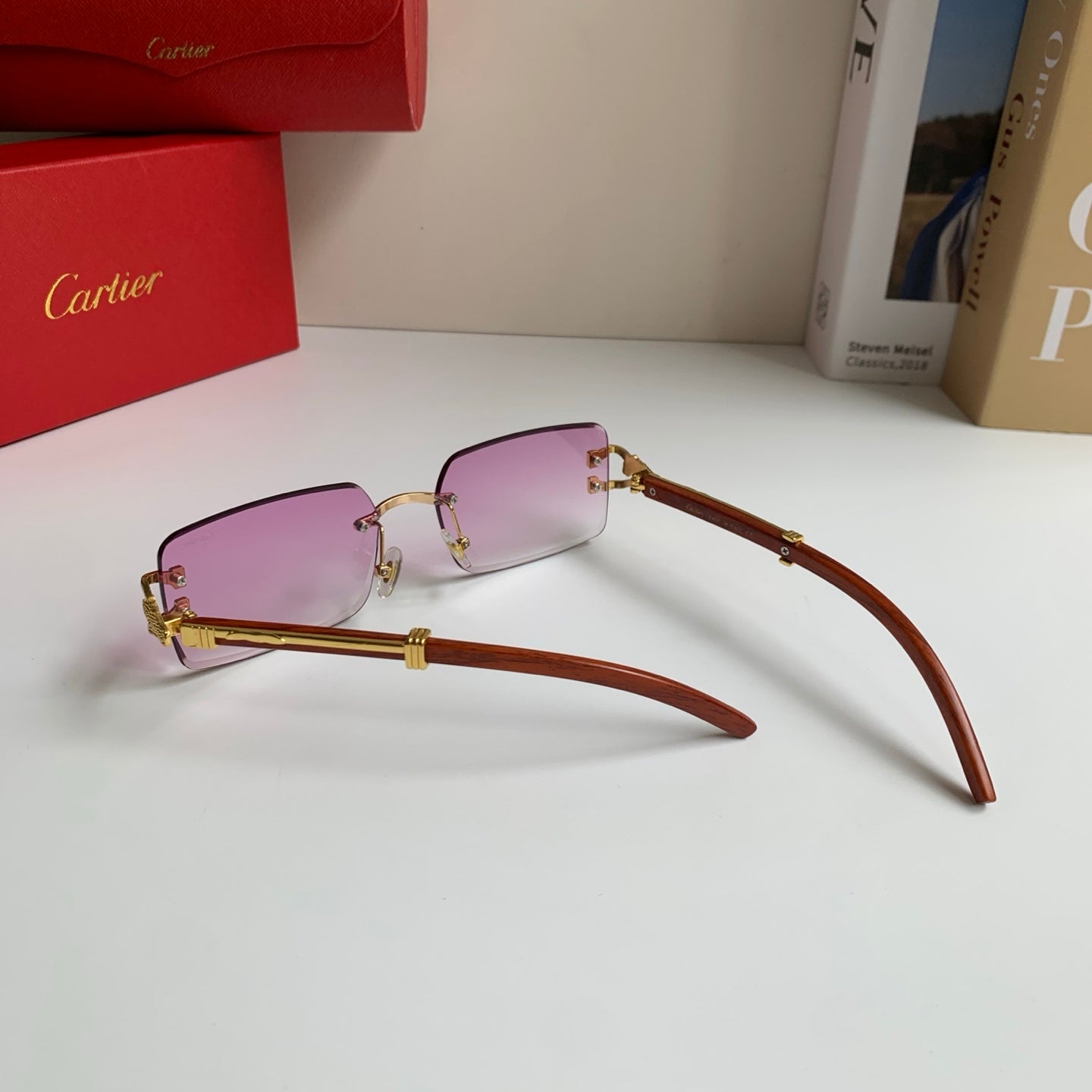 Cartier Fashion Silver Lens Sunglasses for Men & Women - 449563 - detail image 7